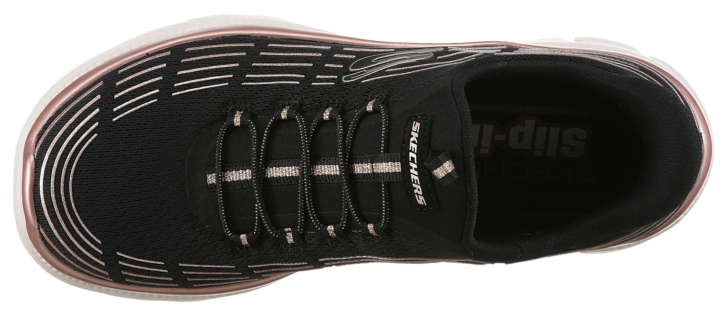 Skechers Slip-On Sneaker »SUMMITS PLUS-SOFT LUSTER«, Freizeitschuh, Schlupfschuh in veganer Verarbeitung