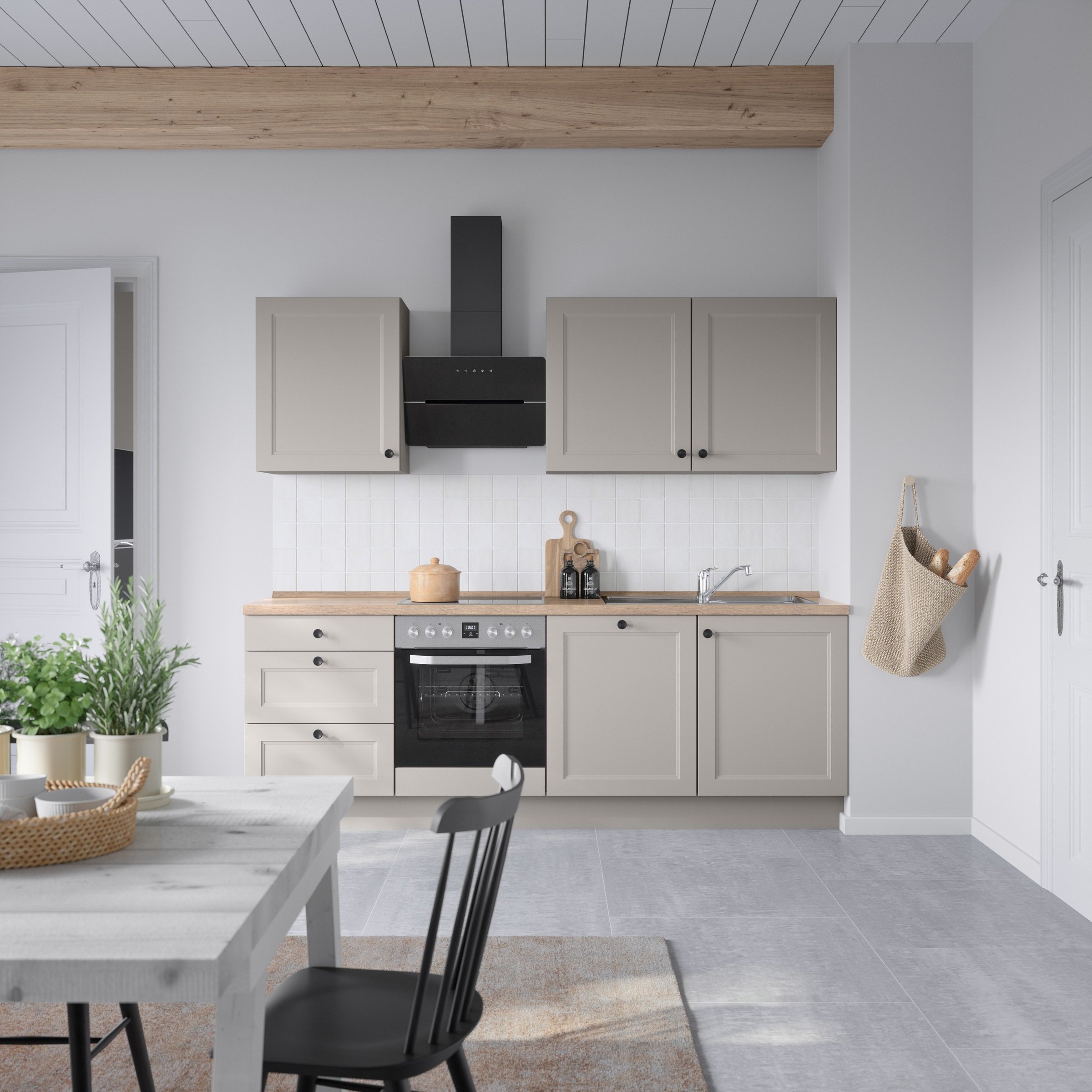 nobilia® Küchenzeile »"Cascada II"«, vormontiert, Breite 240 cm, Ausrichtun günstig online kaufen