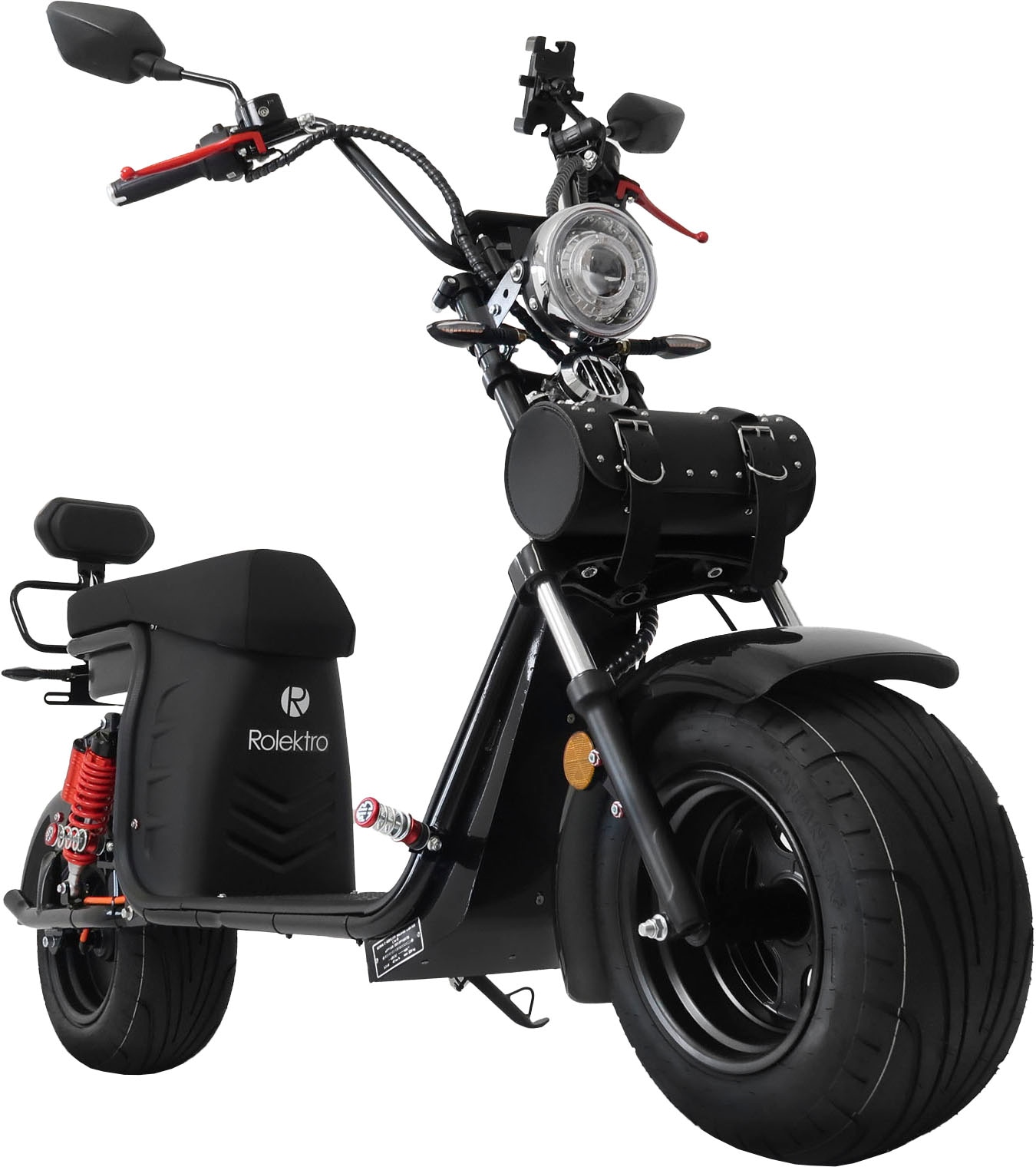 Rolektro E-Motorroller »E-Chopper 45, 2 x 60V-25,6Ah Lithium-Akku, 3000 Watt«, bis zu 108 km Reichweite, mit USB-Anschluss und integr. Alarmanlage