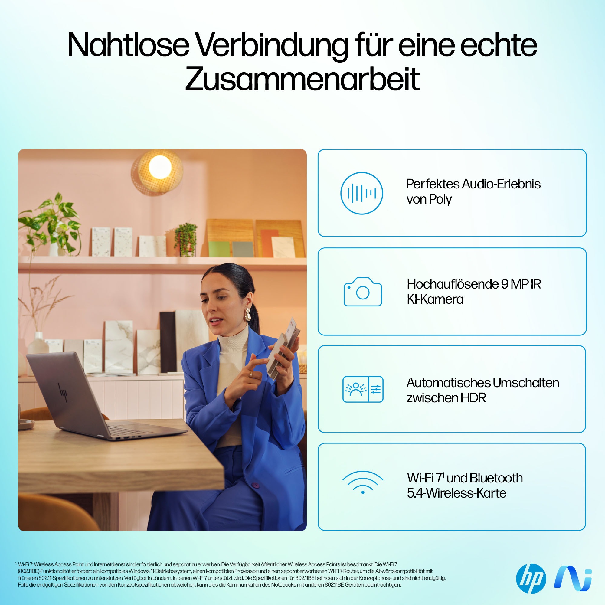HP Convertible Notebook »HP OmniBook Flip 14-fh0079ng«, 35,6 cm, / 14 Zoll, Intel, Core Ultra 7, ARC, 2000 GB SSD