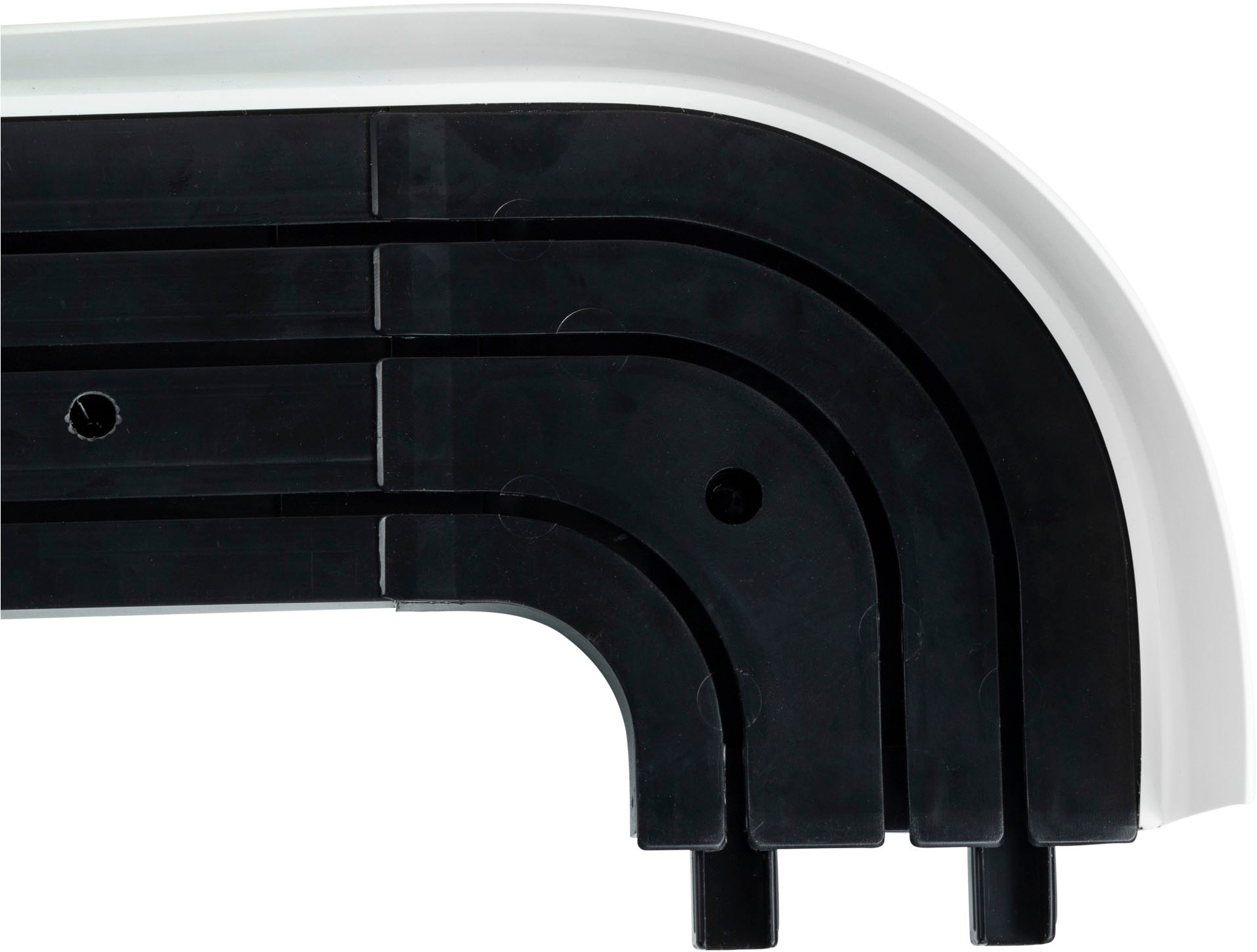 SN DECO GROUP Vorhangschiene »SH3«, 3 läufig-läufig, Fixmaß, Set 3-läufig,inkl. Rundbögen, Blende 5 cm, vorgebohrt, Innenlauf