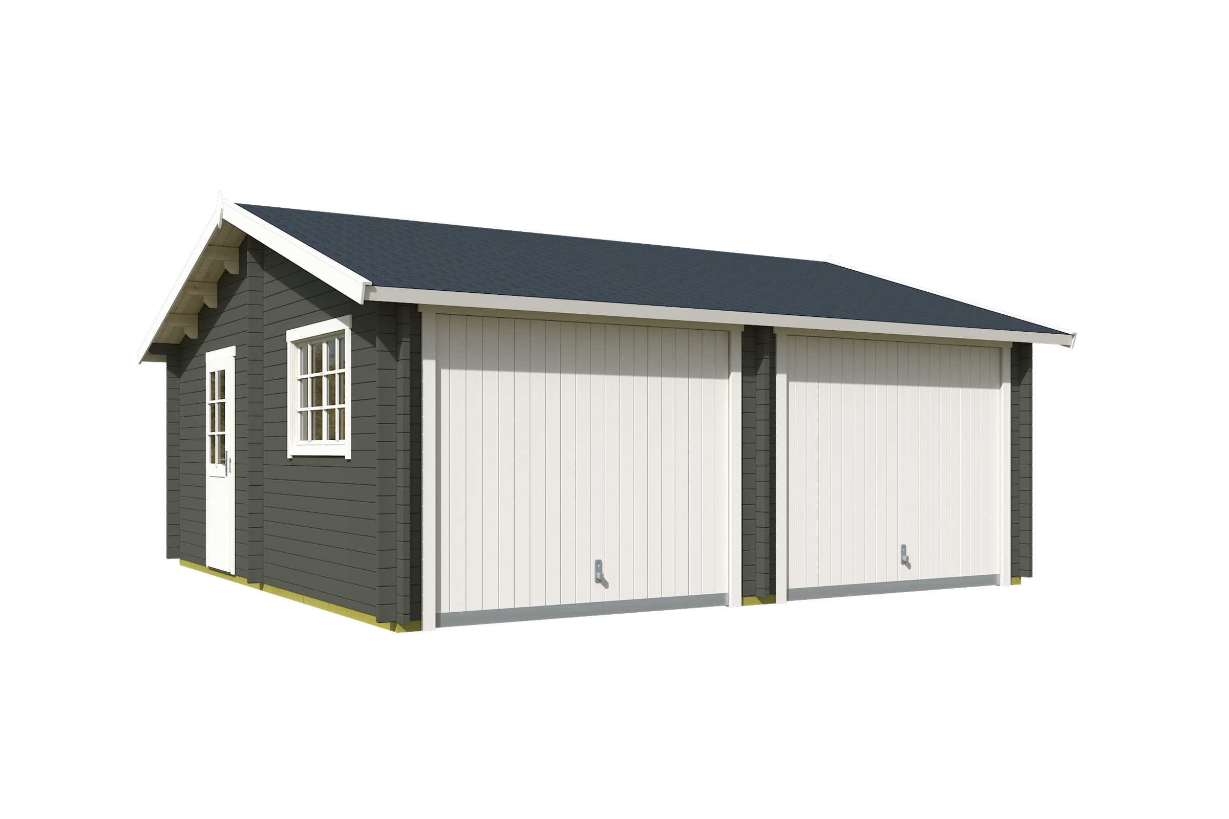 Nordic Holz Garage »FALKLAND«, BxT: 635x628 cm, 207 cm Einfahrtshöhe, mit Schwingtor