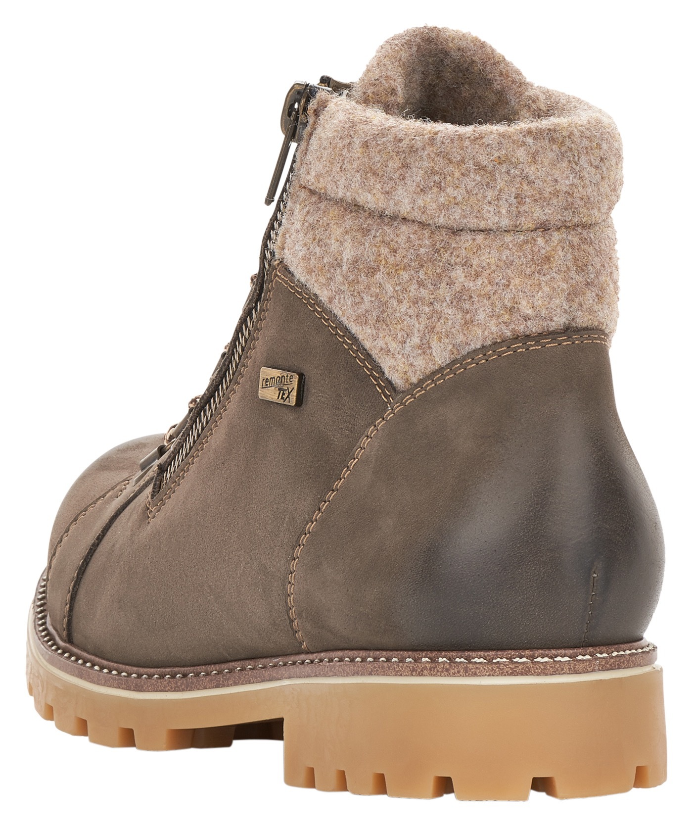 Remonte Winterboots, Blockabsatz, Outdoorschuh, Schnürschuh im trendigen Bergsteiger-Look