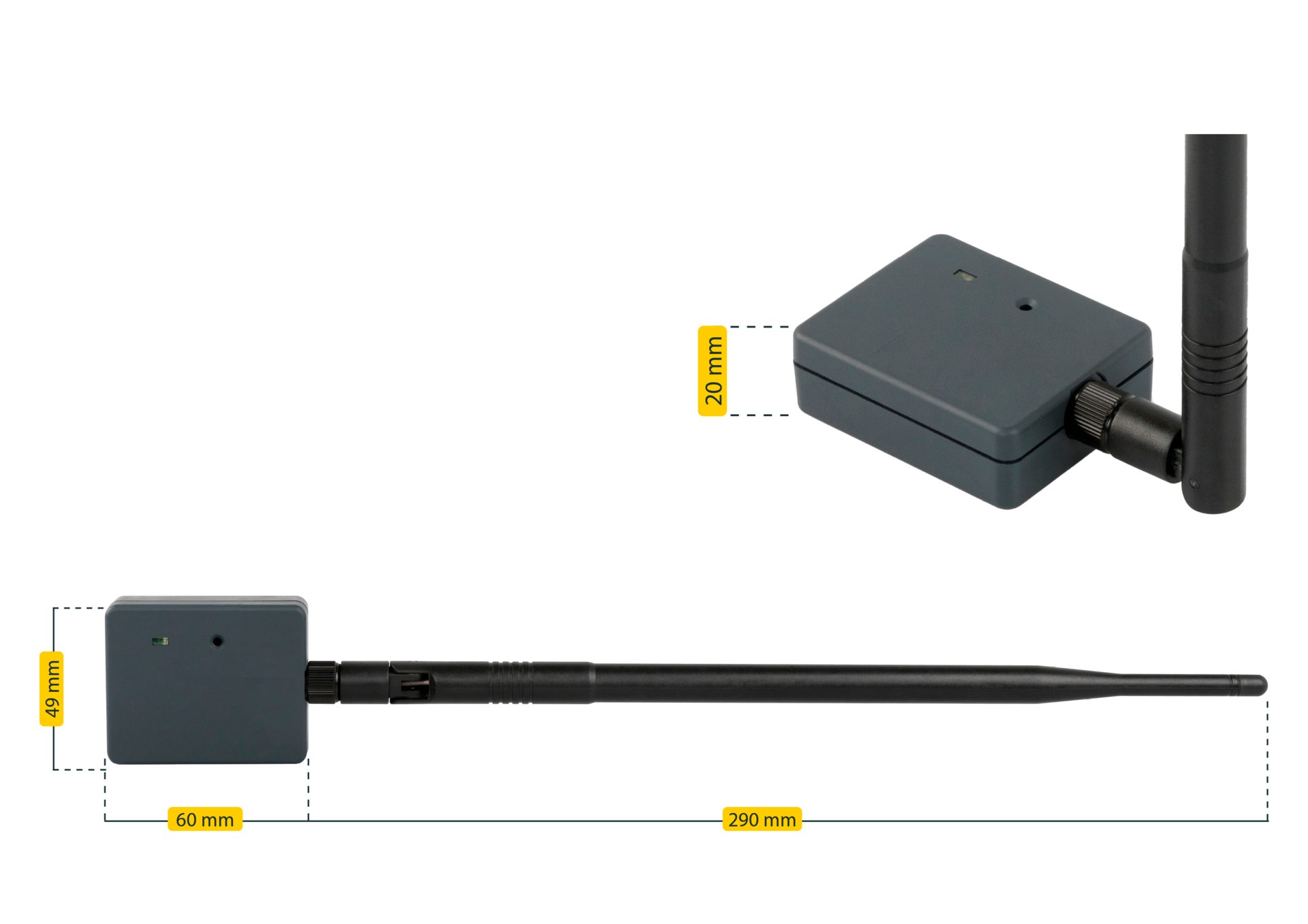 SCHELLENBERG Tor-Funksteuerung »"Powerlift", Smartphone-Garagentoröffner« Garagentorantrieb | Torantrieb mit LED & USB Kabel, max. 15 m Funkreichweite, 2,4 GHz Funkfrequenz