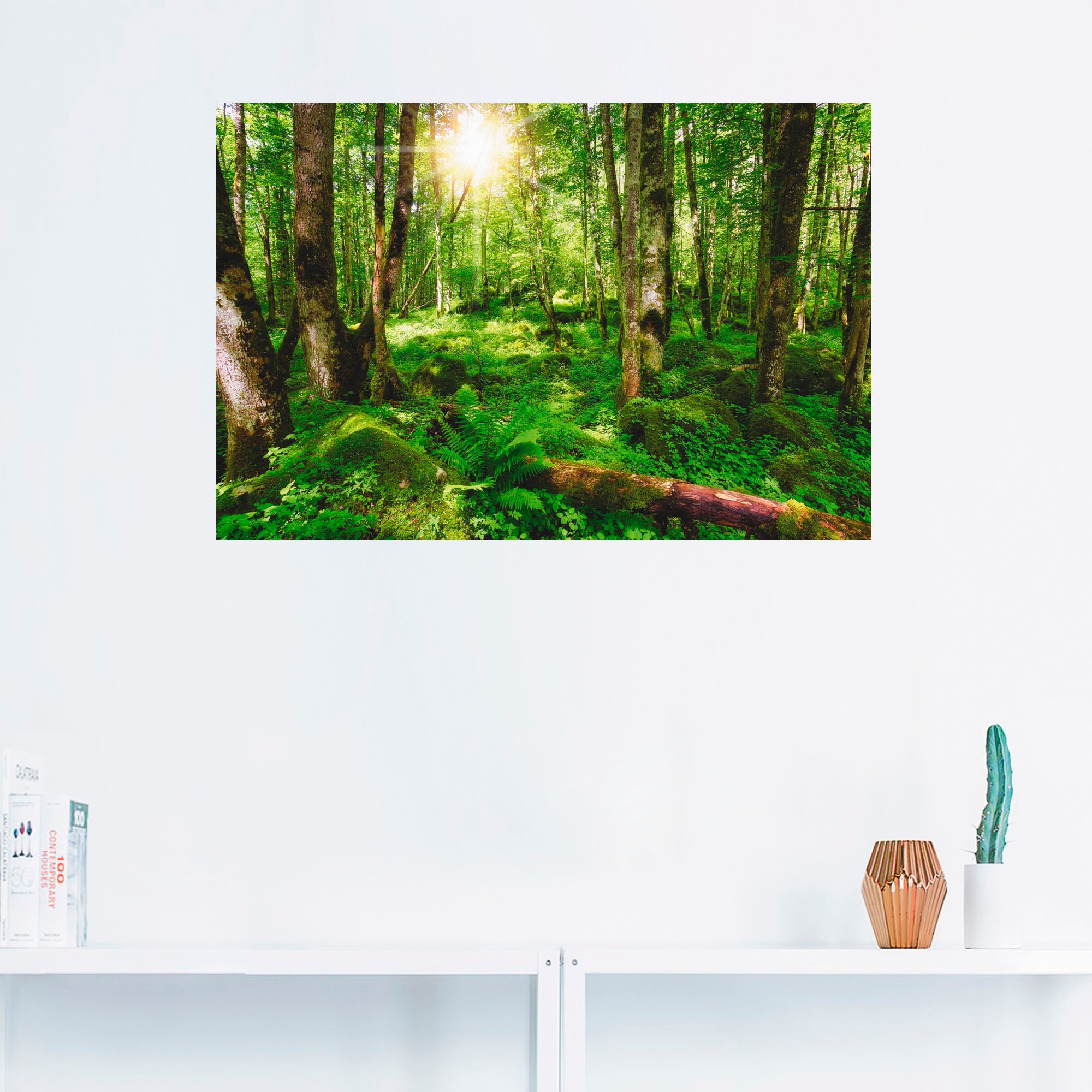 Artland Wandbild »Wald«, Wald, (1 St.), als Alubild, Leinwandbild,  Wandaufkleber oder Poster in versch. Größen auf Raten bestellen
