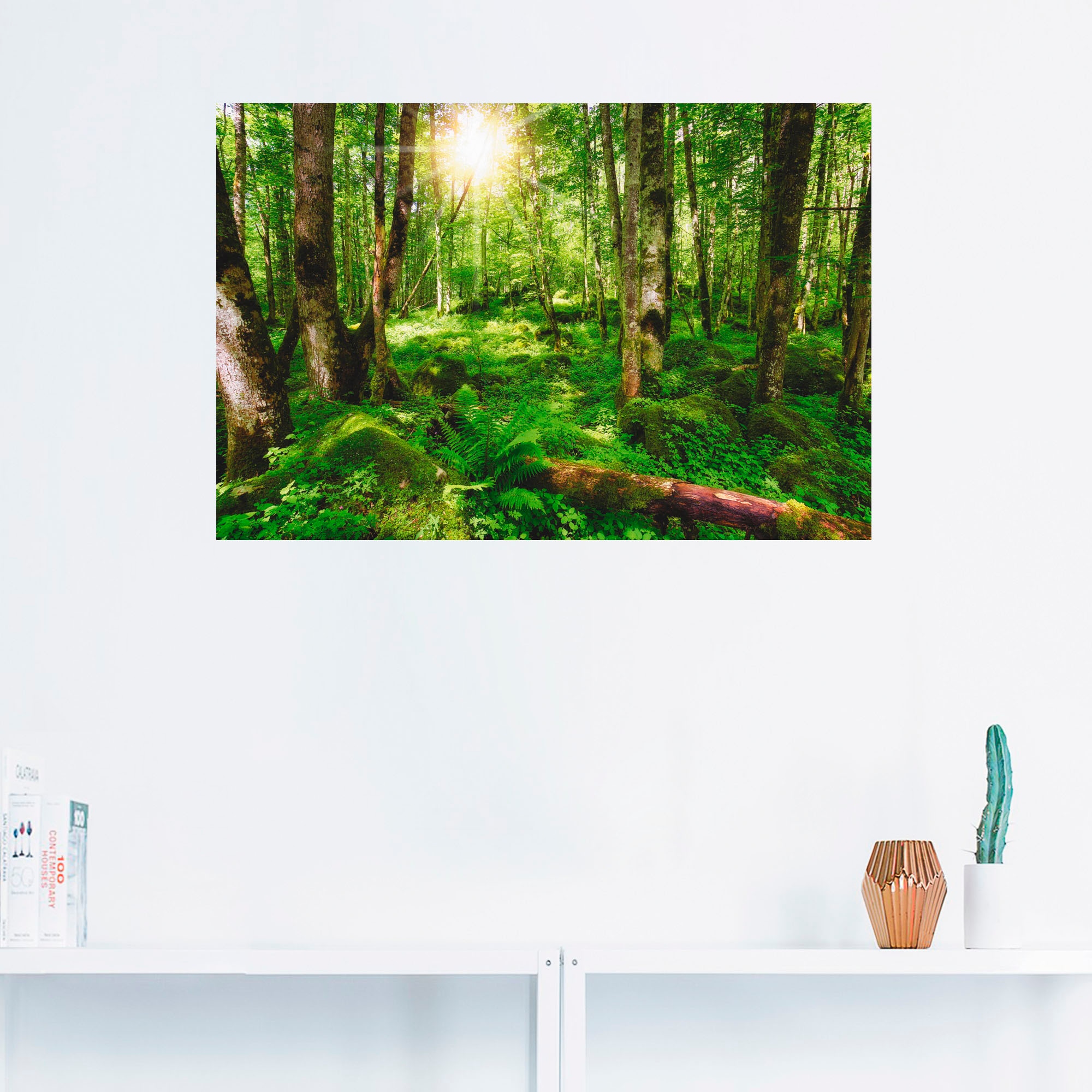 Artland Wandbild »Wald«, Wald, (1 St.), als Leinwandbild, Poster, Wandaufkl günstig online kaufen