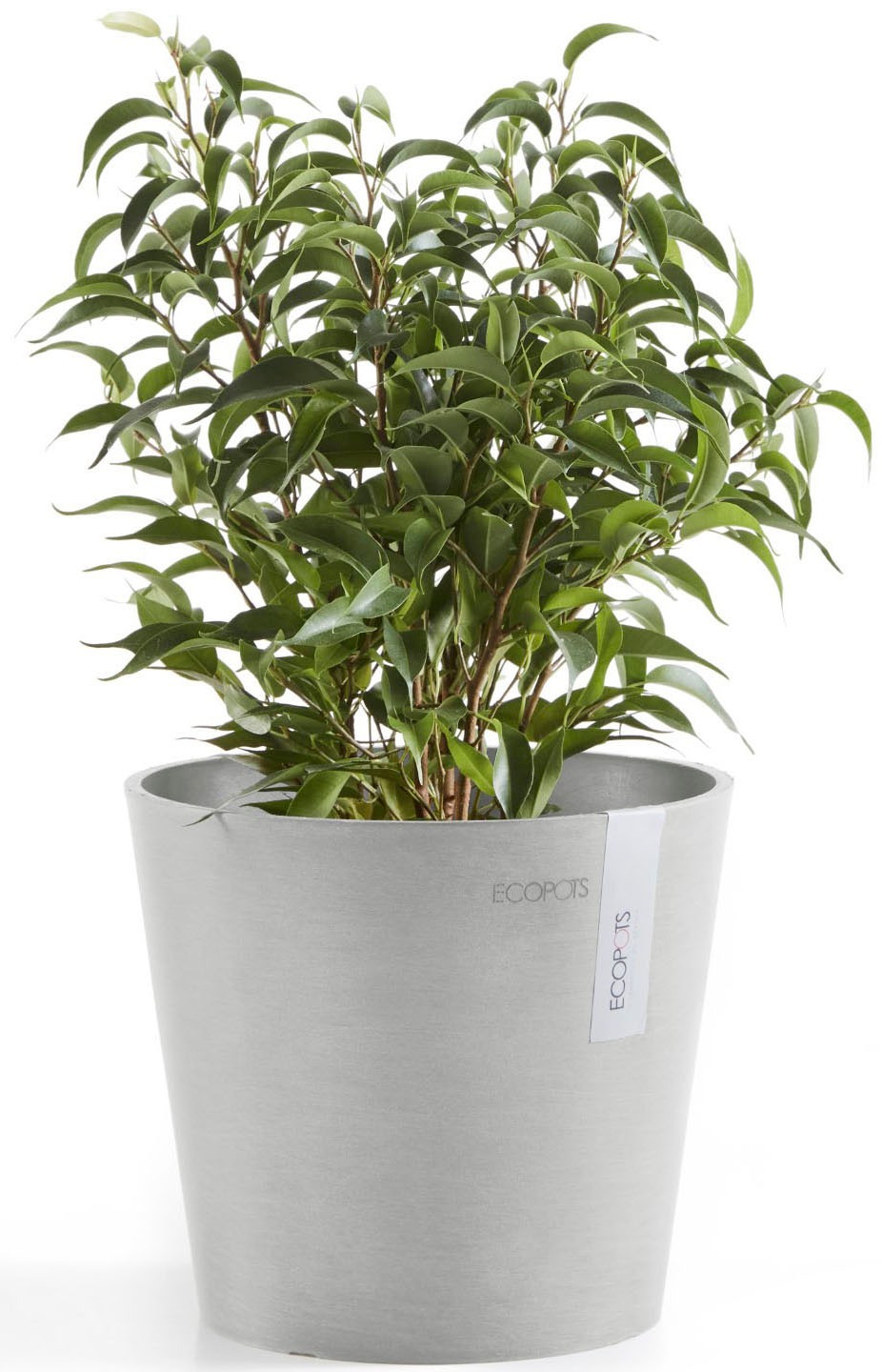 ECOPOTS Blumentopf »AMSTERDAM Mini White Grey« BxTxH: 17x17x14,9 cm