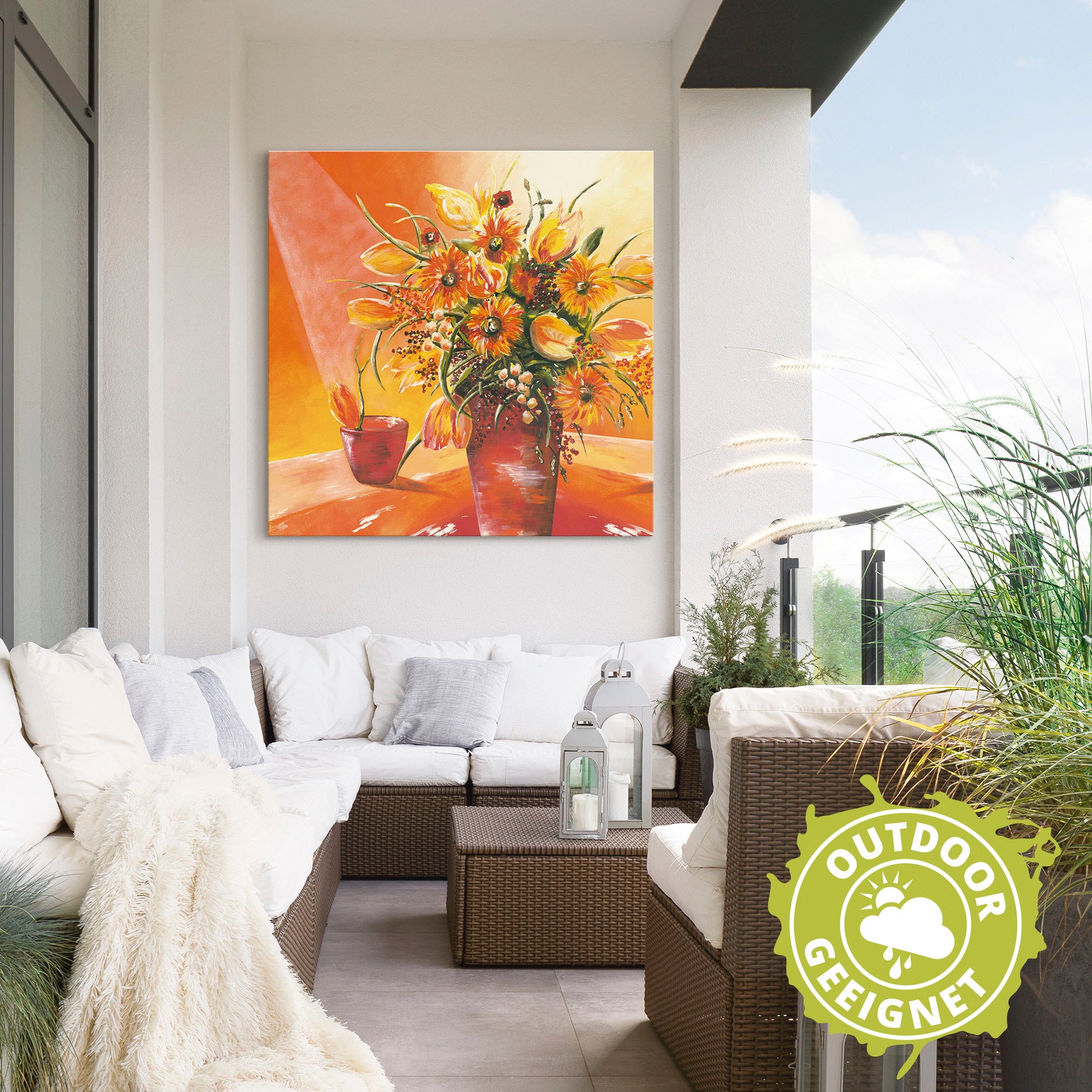 Artland Wandbild »Blumenstrauß in Vase I«, Blumen, (1 St.), als Alubild, Outdoorbild, Leinwandbild, Wandaufkleber, versch. Größen