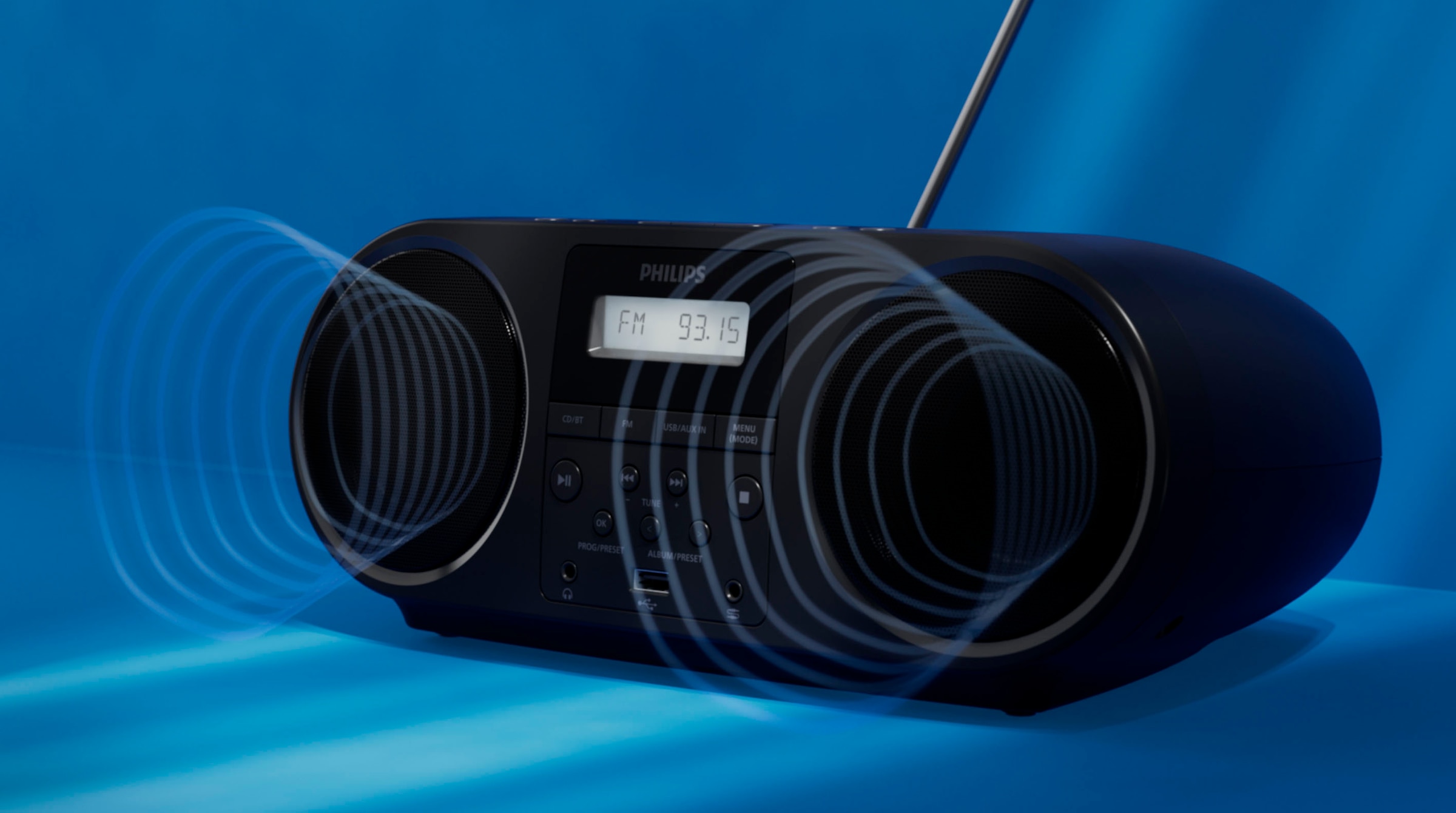 Philips UKW-Radio »TAZ5000/10«, (Bluetooth UKW mit RDS-FM-Tuner 4 W)