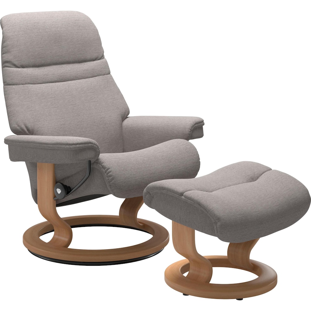 Stressless® Relaxsessel »Sunrise«, (Set, Relaxsessel mit Hocker)