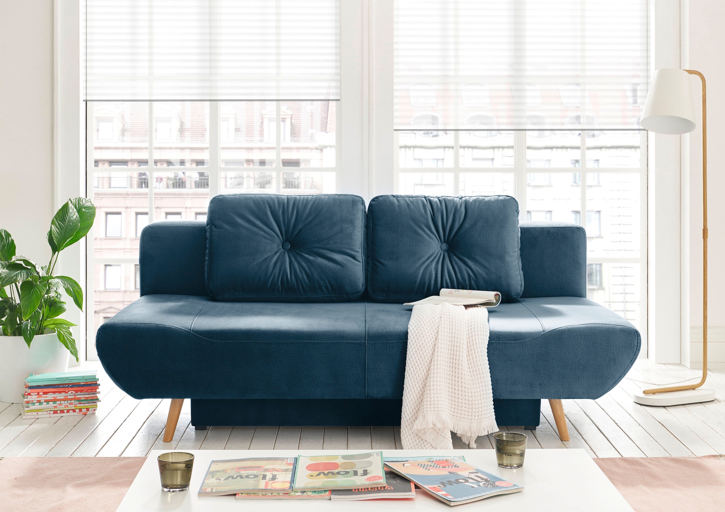 Home affaire Schlafsofa »Segmon« einfach in ein bequemes Bett umwandeln, in günstig online kaufen