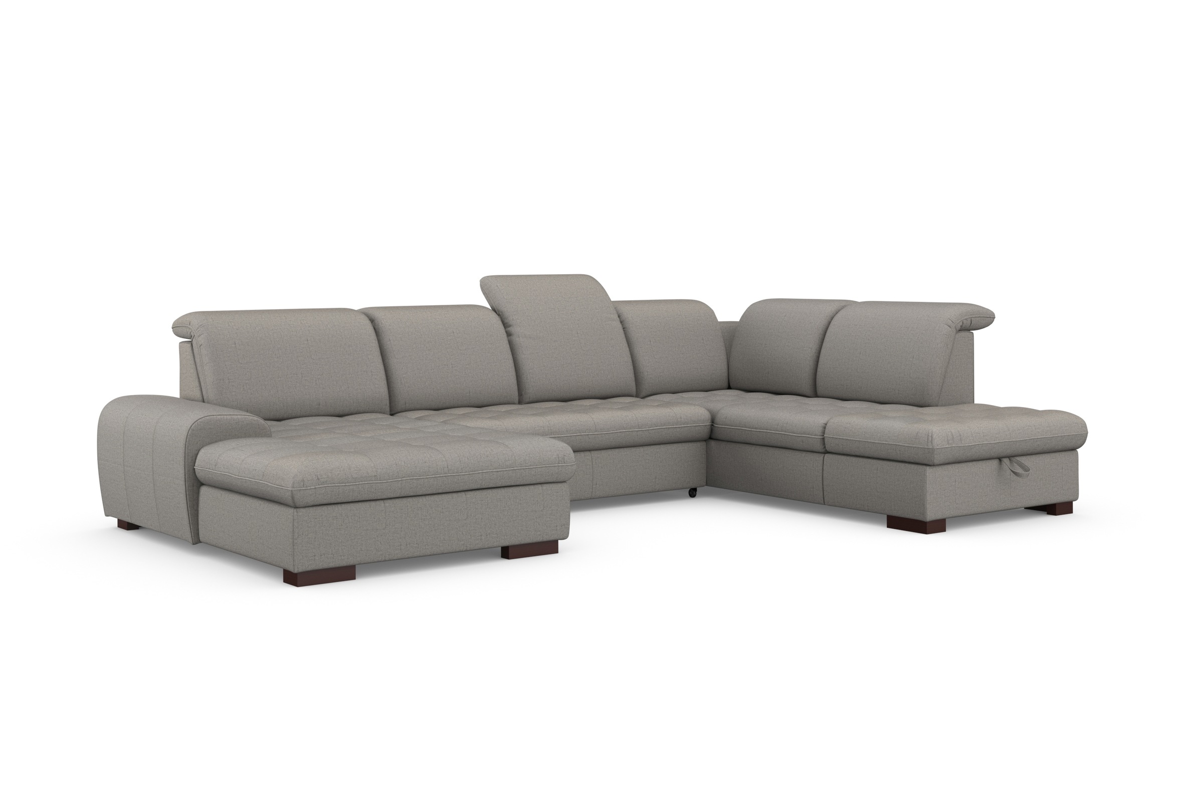 sit&more Wohnlandschaft »Luxor U-Form«, wahlweise mit Bettfunktion, Bettkasten und Kopfteilverstellung