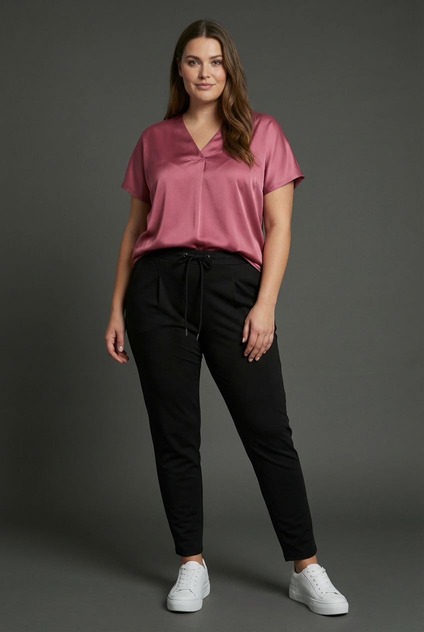Laura Scott CURVE Jogger Pants »Große Größen«  im sportiven Look aus formstabilem, elastischem Stoff