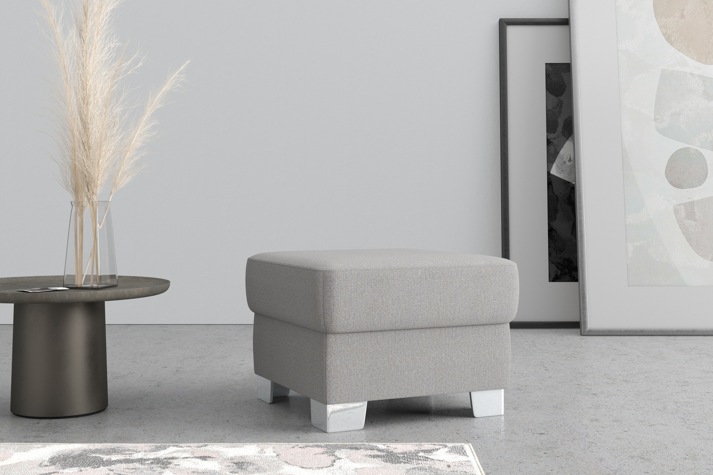DOMO collection Hocker »Anzio«, wahlweise mit Federkern