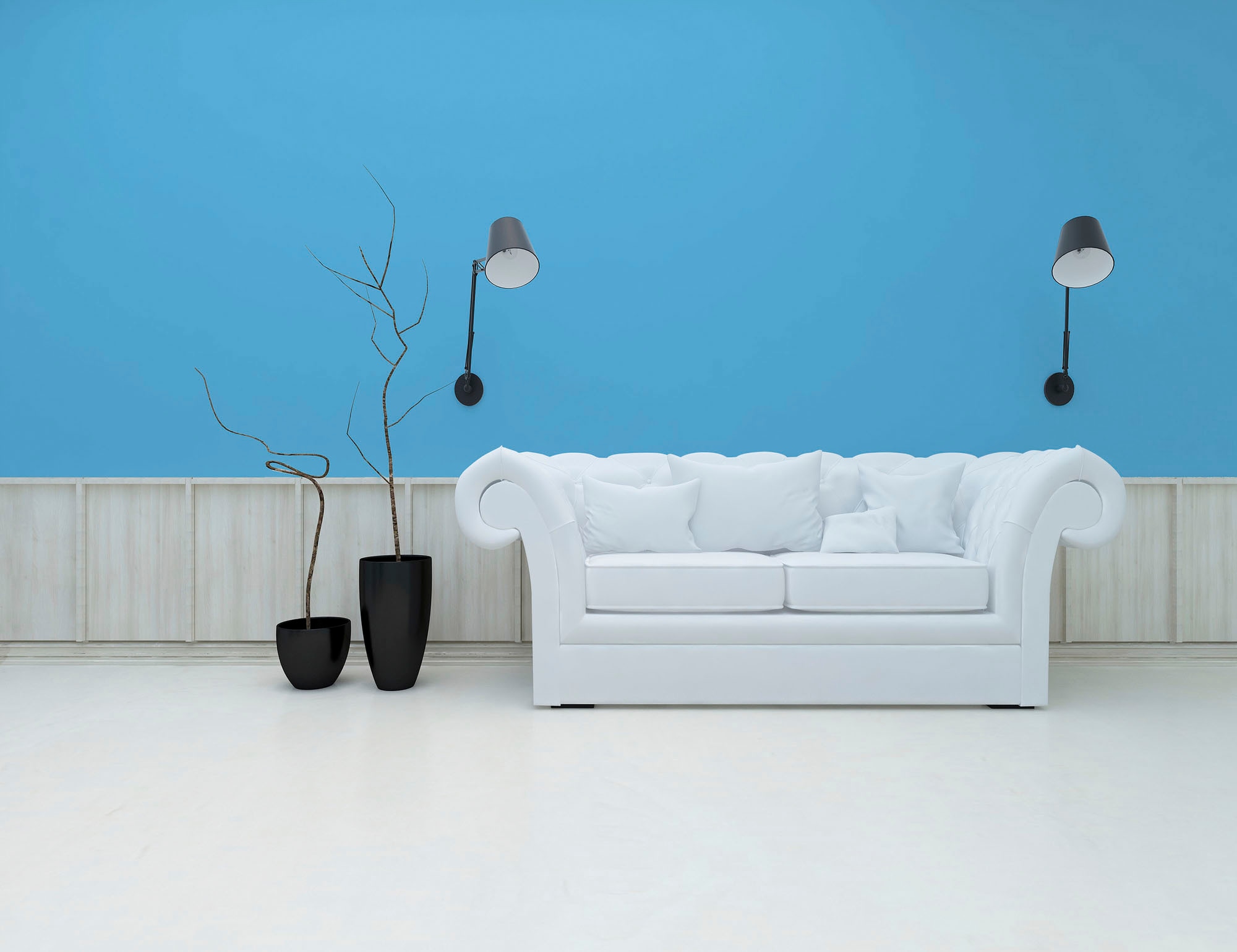 A.S. Création Wandfarbe »Premium Innenwandfarbe PURO Tuchmatt ocean blue« ideal für Wohnzimmer, Schlafzimmer, Flur und Küche, Farbwelt Blau