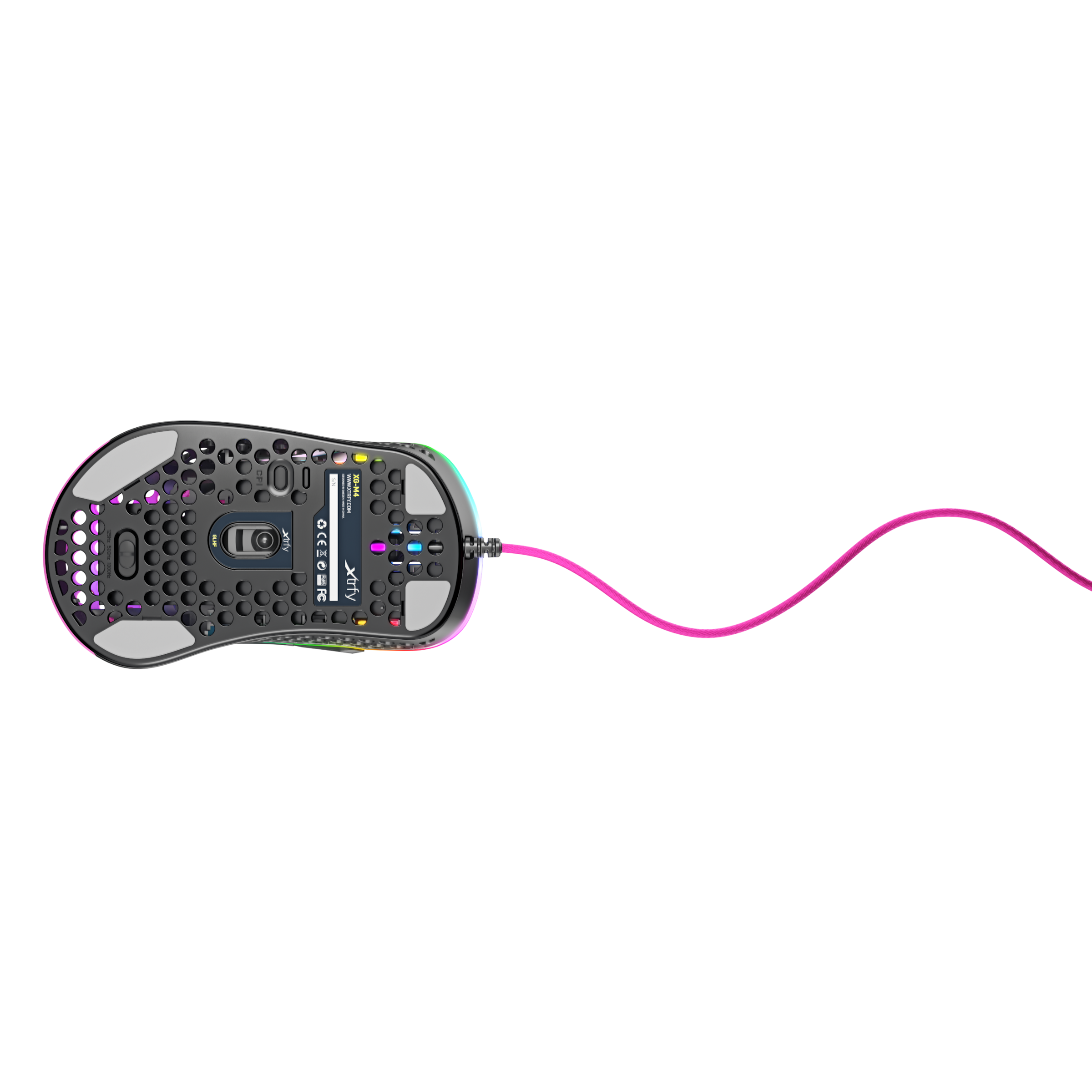 Cherry Xtrfy Gaming-Maus »M4 RGB«, kabelgebunden, ultraleichte Gaming-Maus