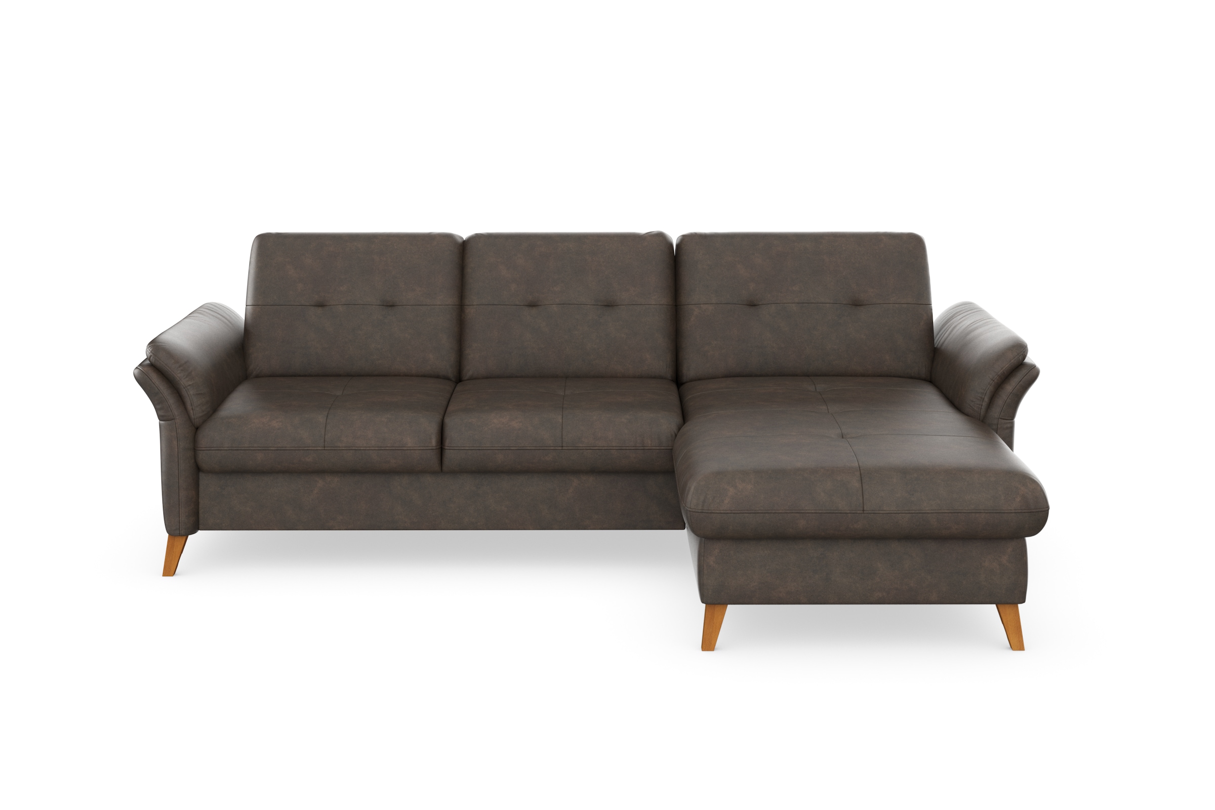 sit&more Ecksofa »Göteborg«, Sitztiefenverstellung und Federkern, wahlweise mit Bettfunktion
