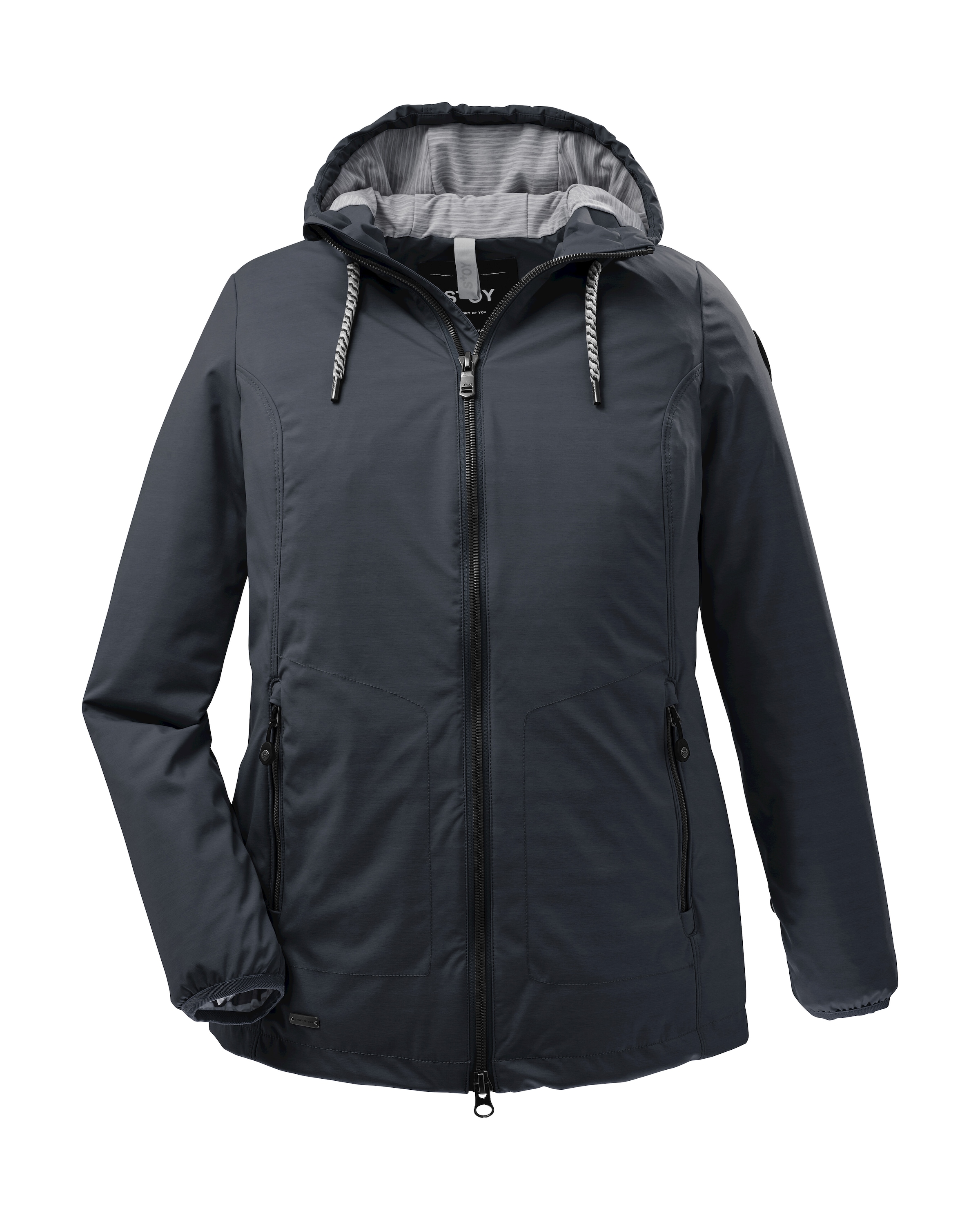 STOY Softshelljacke »STS 5 WMN SFTSHLL JCKT«, Softshelljacke: Plus-Size, wasserabweisend, atmungsaktiv