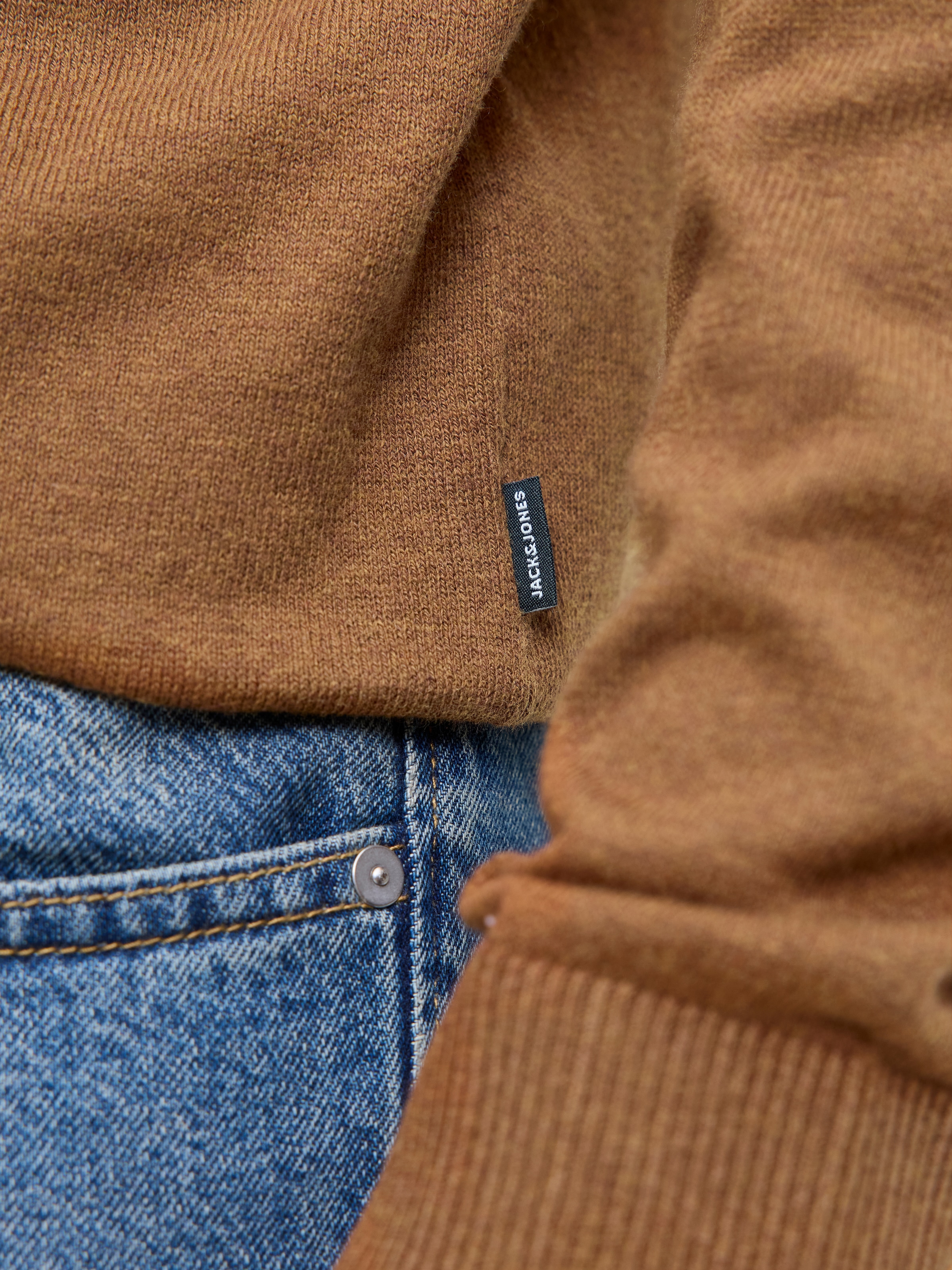 Jack & Jones Rundhalspullover »JJEEMIL KNIT CREW NECK NOOS« Baumwollmischung, regular fit