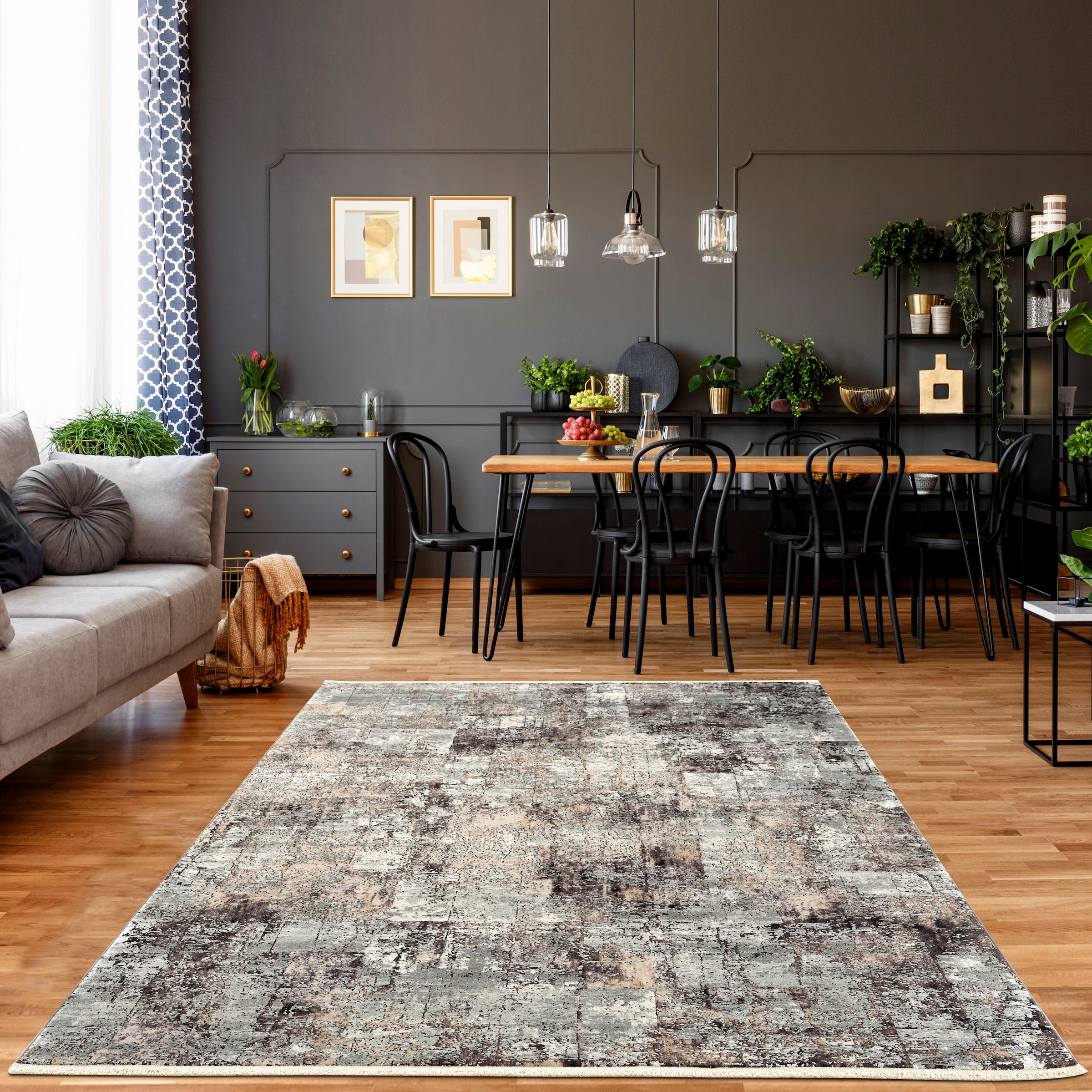 Sanat Teppich »Oasis 1871«, rechteckig, 8 mm Höhe, Wohnzimmer, Kurzflor, Or günstig online kaufen
