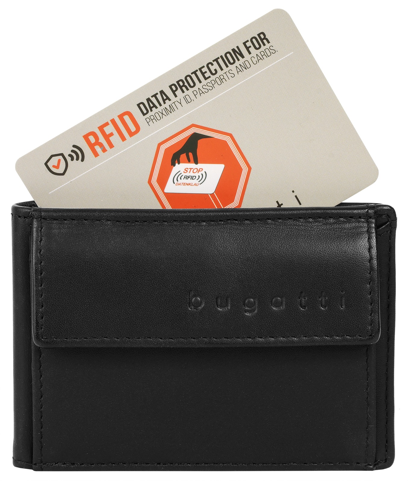 bugatti Geldbörse »SUPER SLIM RFID«, echt Leder