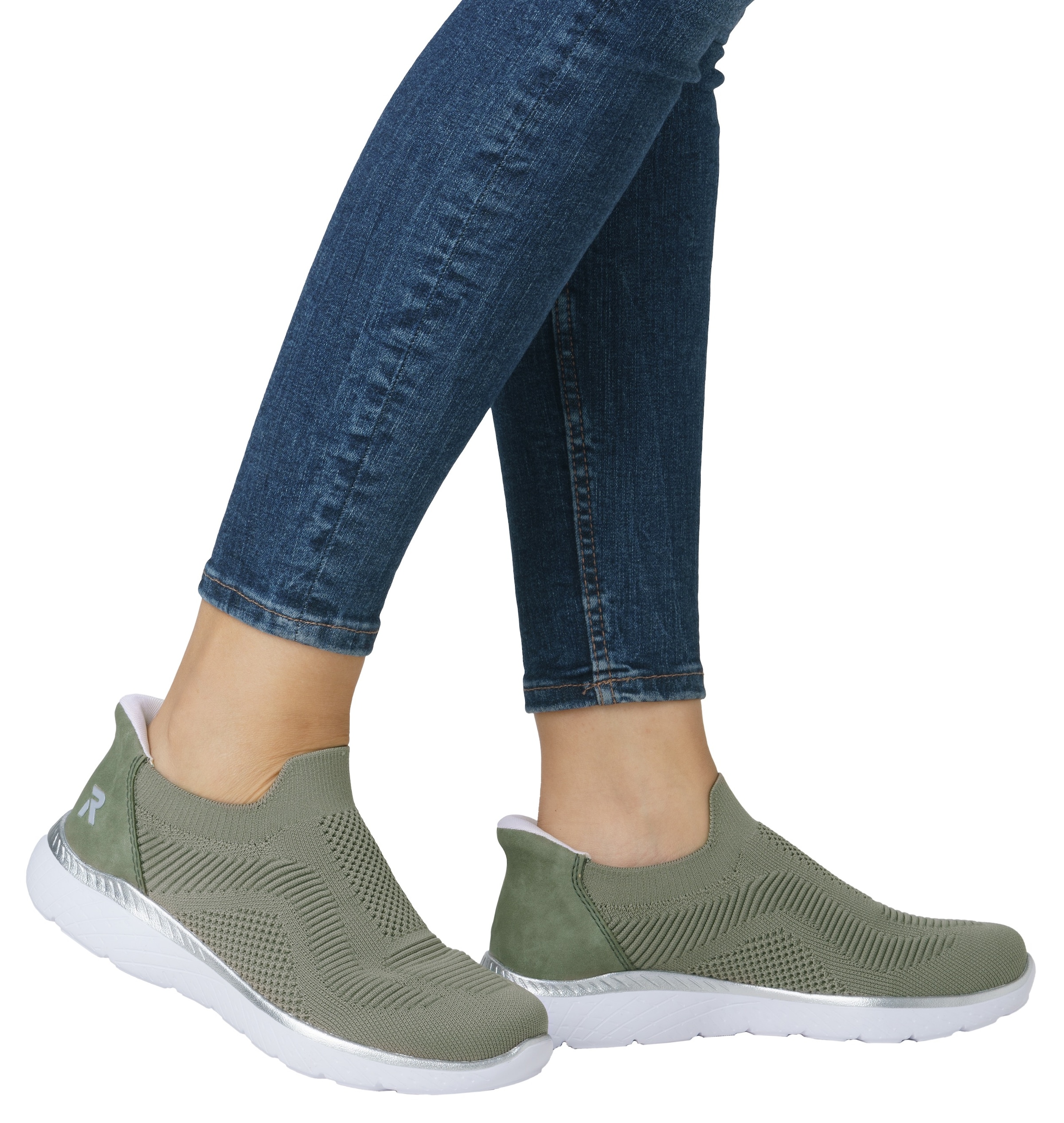 RIEKER Sport Slip-On Sneaker »Ready2GO«, Slipper, Halbschuh, Freizeitschuh mit MemoSoft-Innensohle