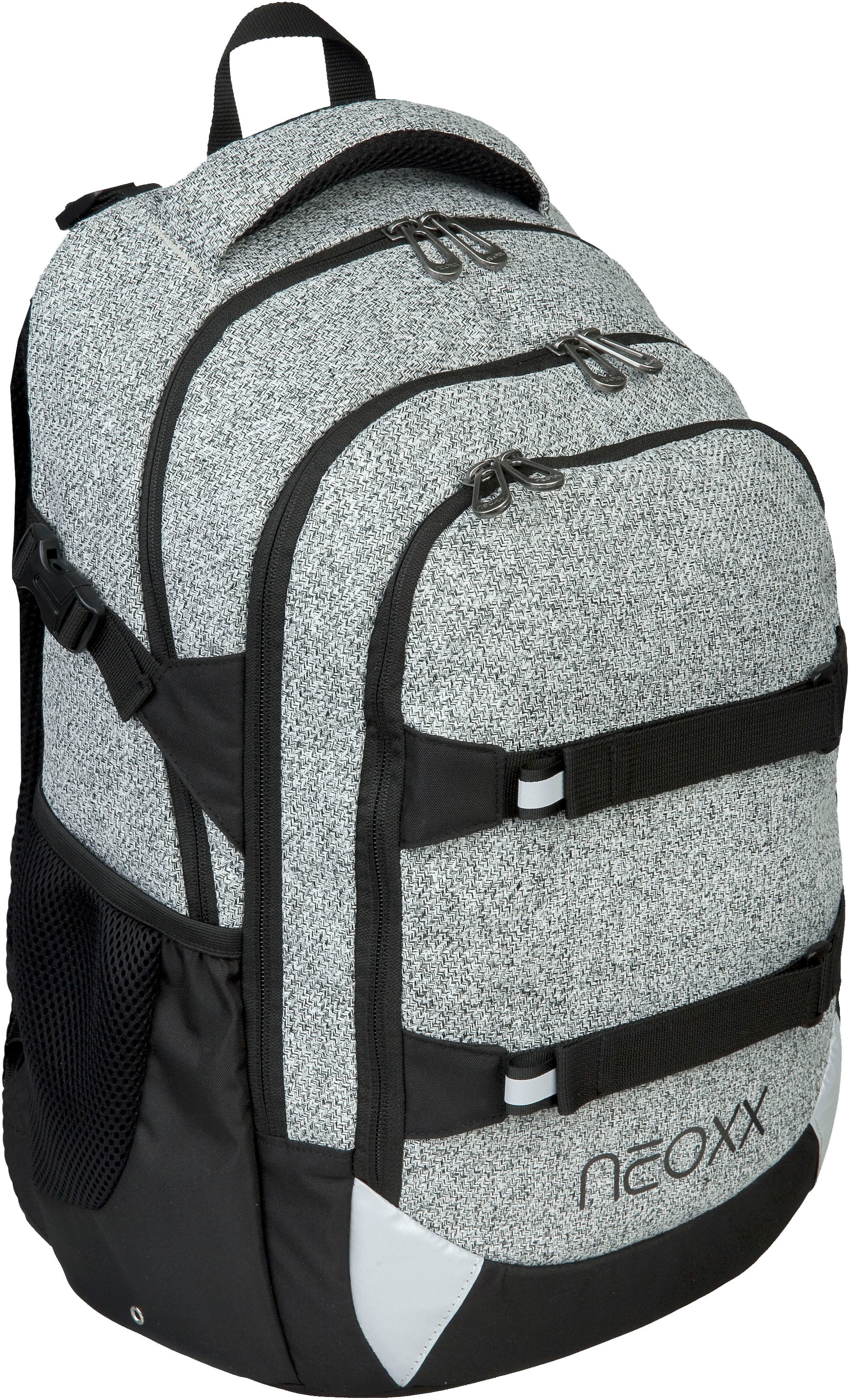 neoxx Schulrucksack »Wool the World Rucksack & Sporttasche«, Reflektorflächen, aus recycelten PET-Flaschen