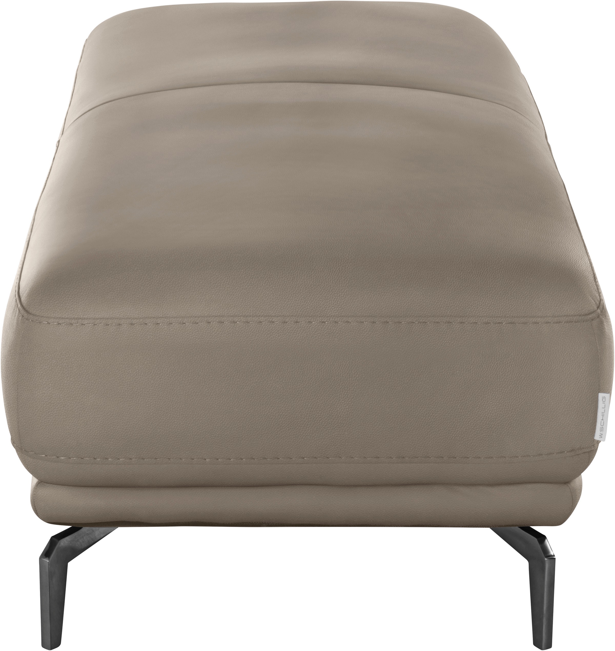 W.SCHILLIG Hocker »montanaa«, mit Metallfüßen in Schwarz pulverbeschichtet, Breite 141 cm