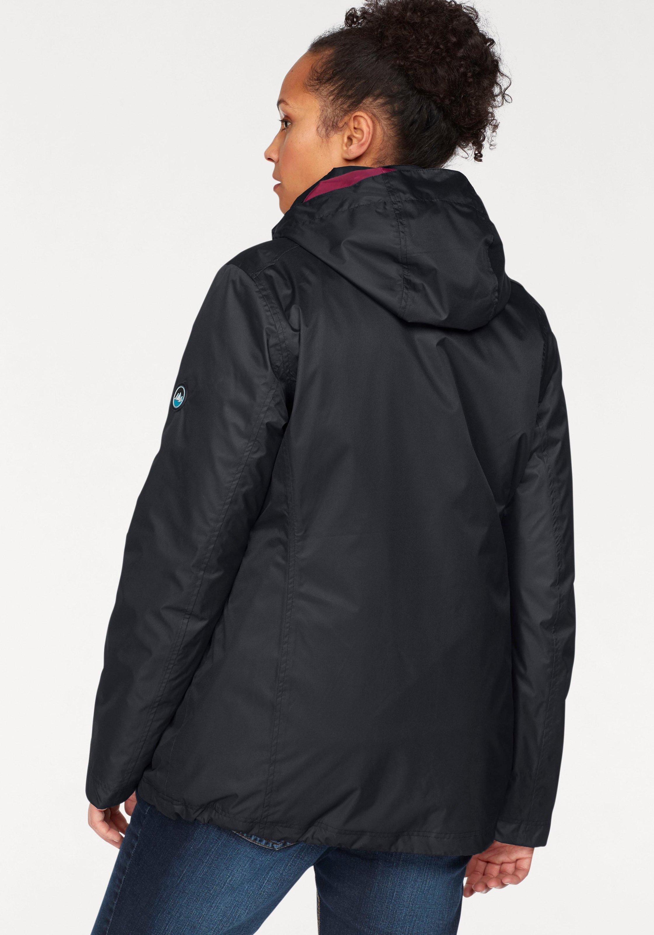 Polarino 3-in-1-Funktionsjacke 2 Stk. tlg. mit Kapuze Außenjacke: 3.000mm Wassersäule, wind- & wasserdicht, atmungsaktiv