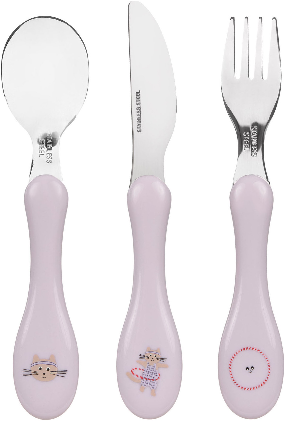 LÄSSIG Kinderbesteck »Tiny Team Cat«