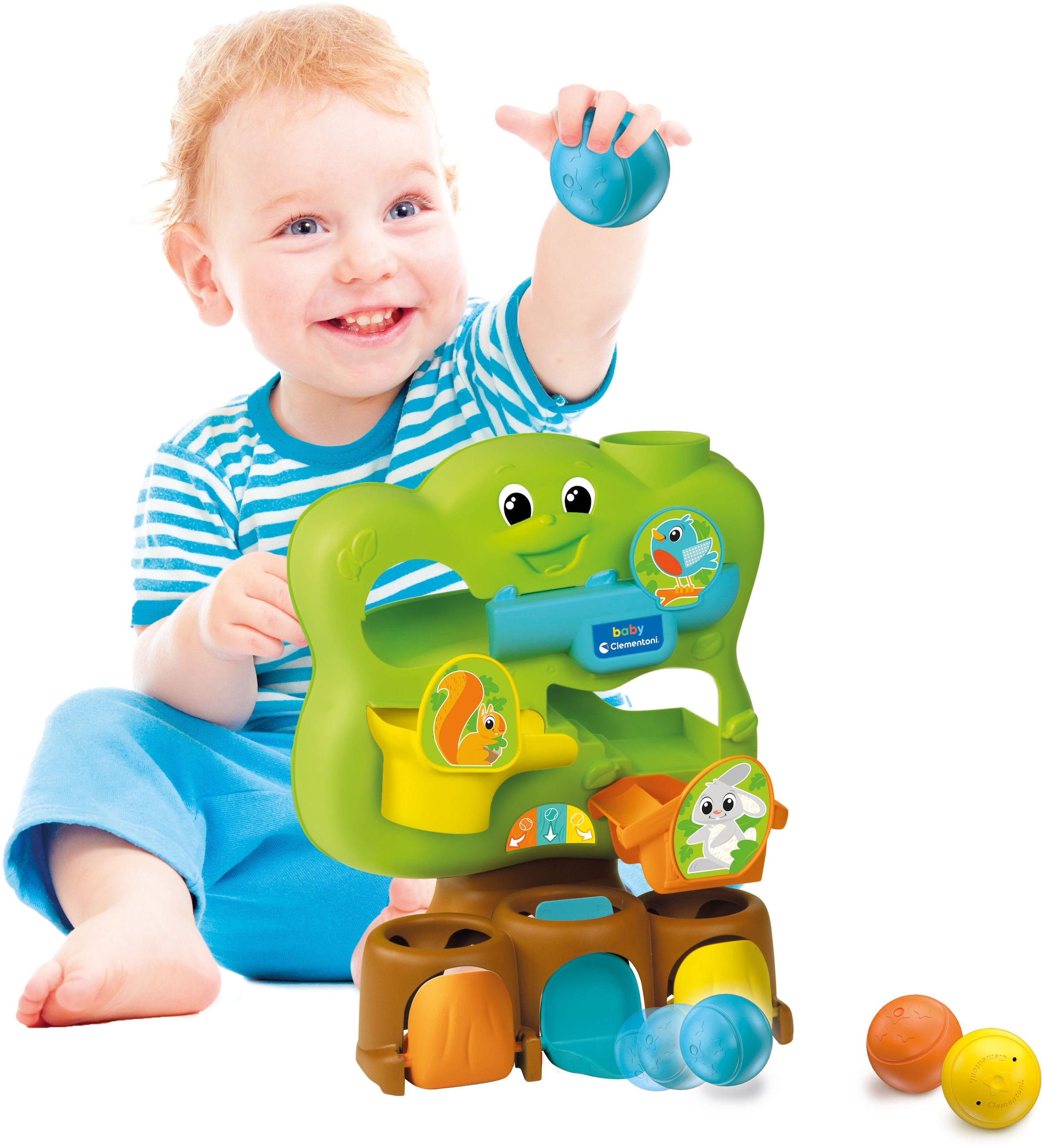 Clementoni® Steckspielzeug »Baby Clementoni, Lustiger Baum«, Made in Europe