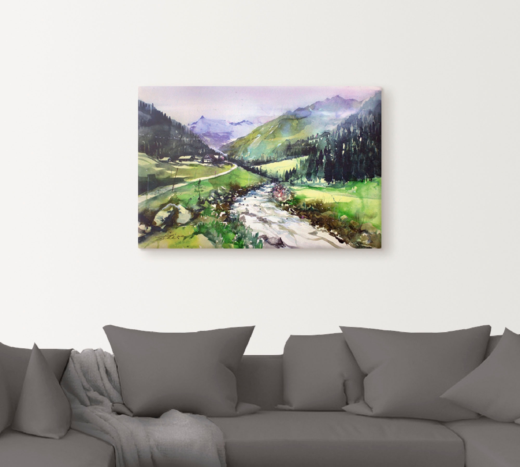 Artland Wandbild »Salzburger Pinzgau, Habachtal«, Berge, (1 St.), als Alubild, Leinwandbild, Wandaufkleber oder Poster in versch. Größen