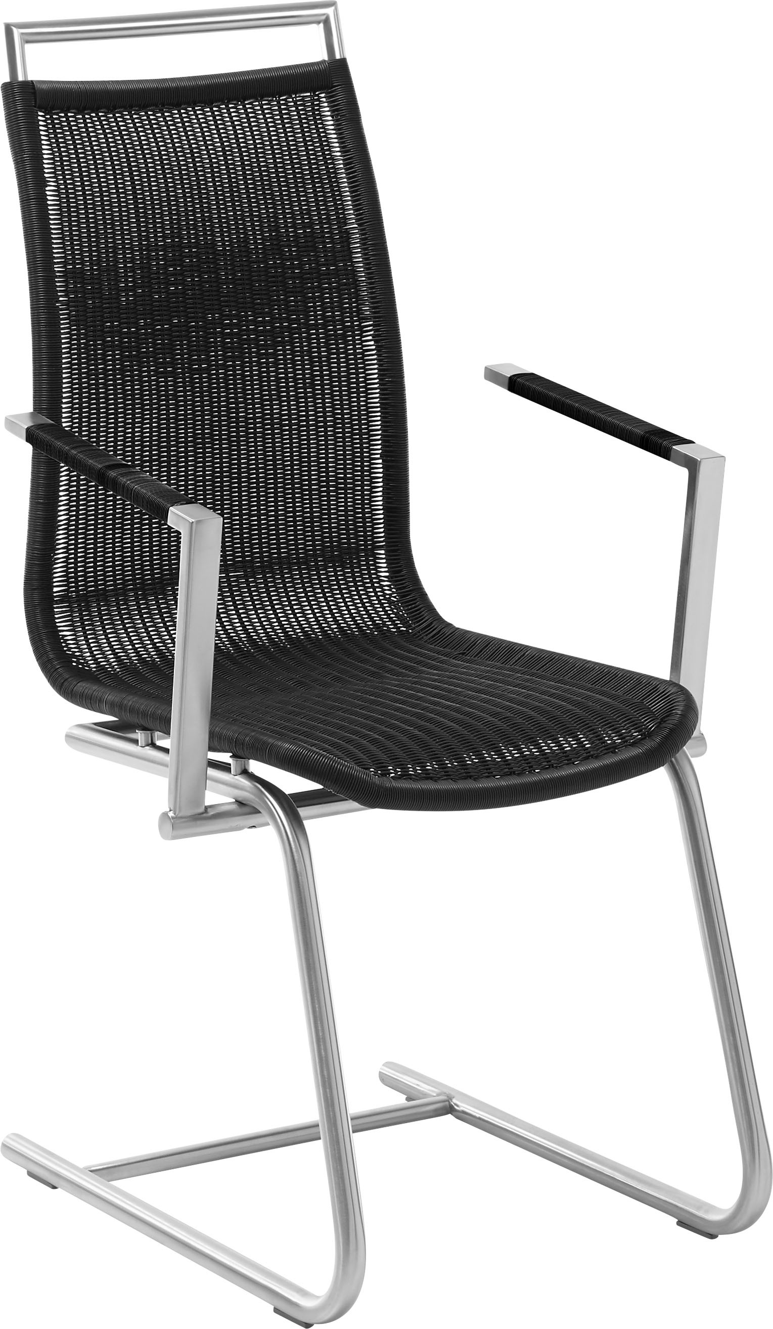 WK WOHNEN Freischwinger »WK 7400«, Gestell in Edelstahloptik, Vollgeflecht, günstig online kaufen