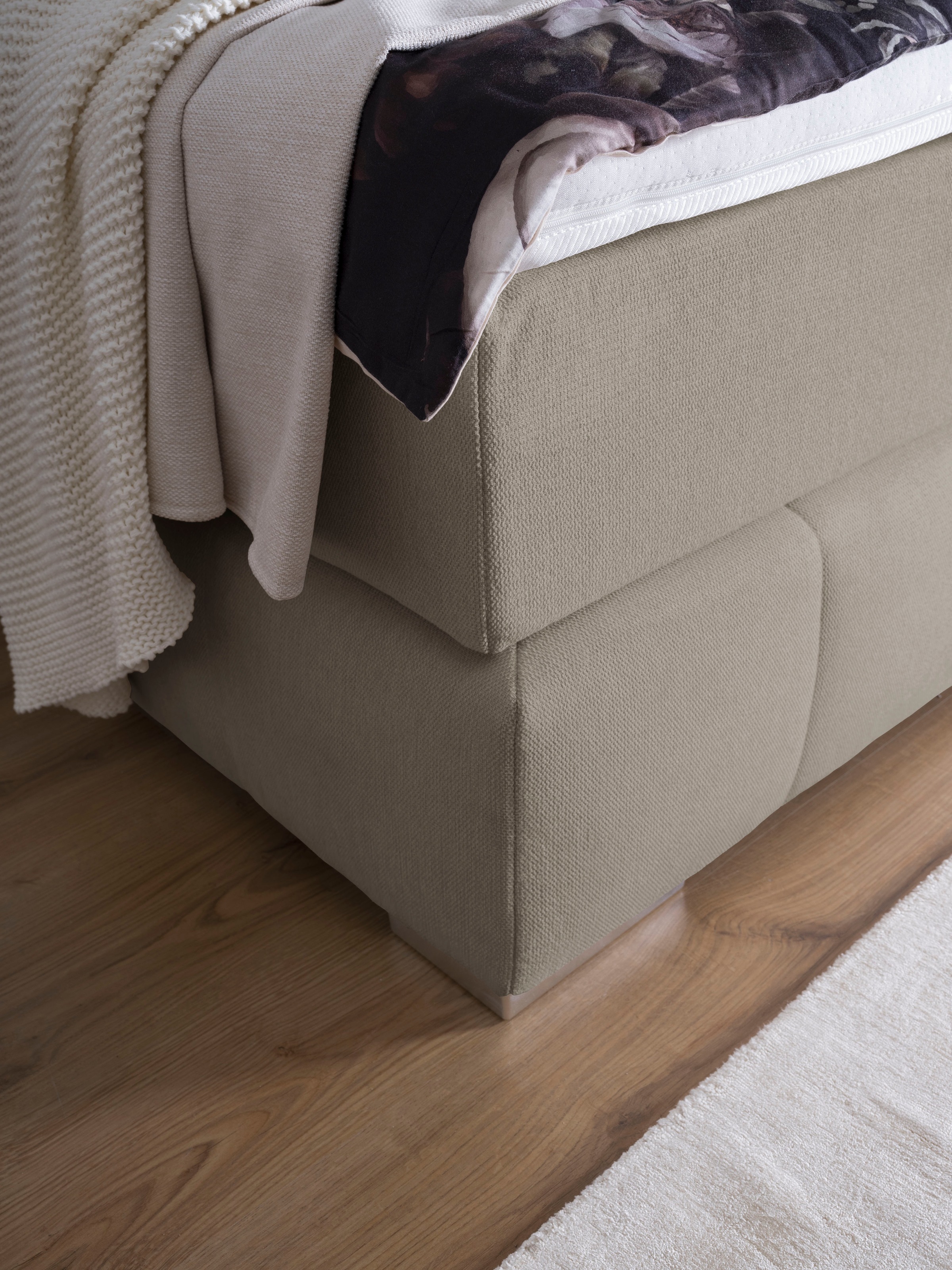 alina Boxspringbett »Luga«, 188 cm breit, inkl. Matratze und Komfortschaum-Topper