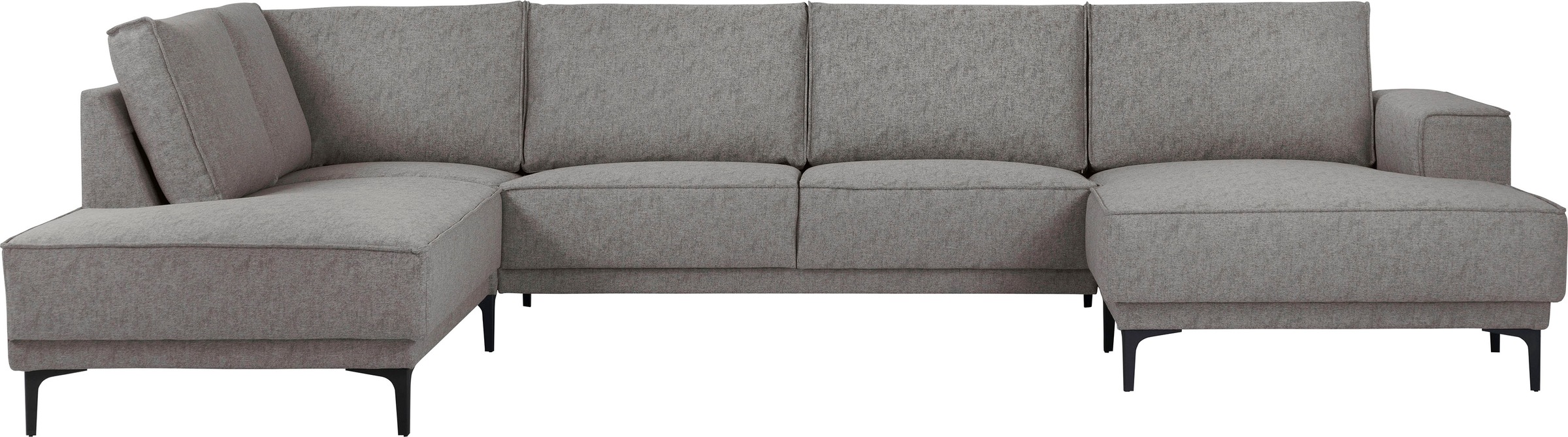 OTTO home Wohnlandschaft »XXL Sofa Oland, Struktur, Flachgewebe, Luxus-Micr günstig online kaufen