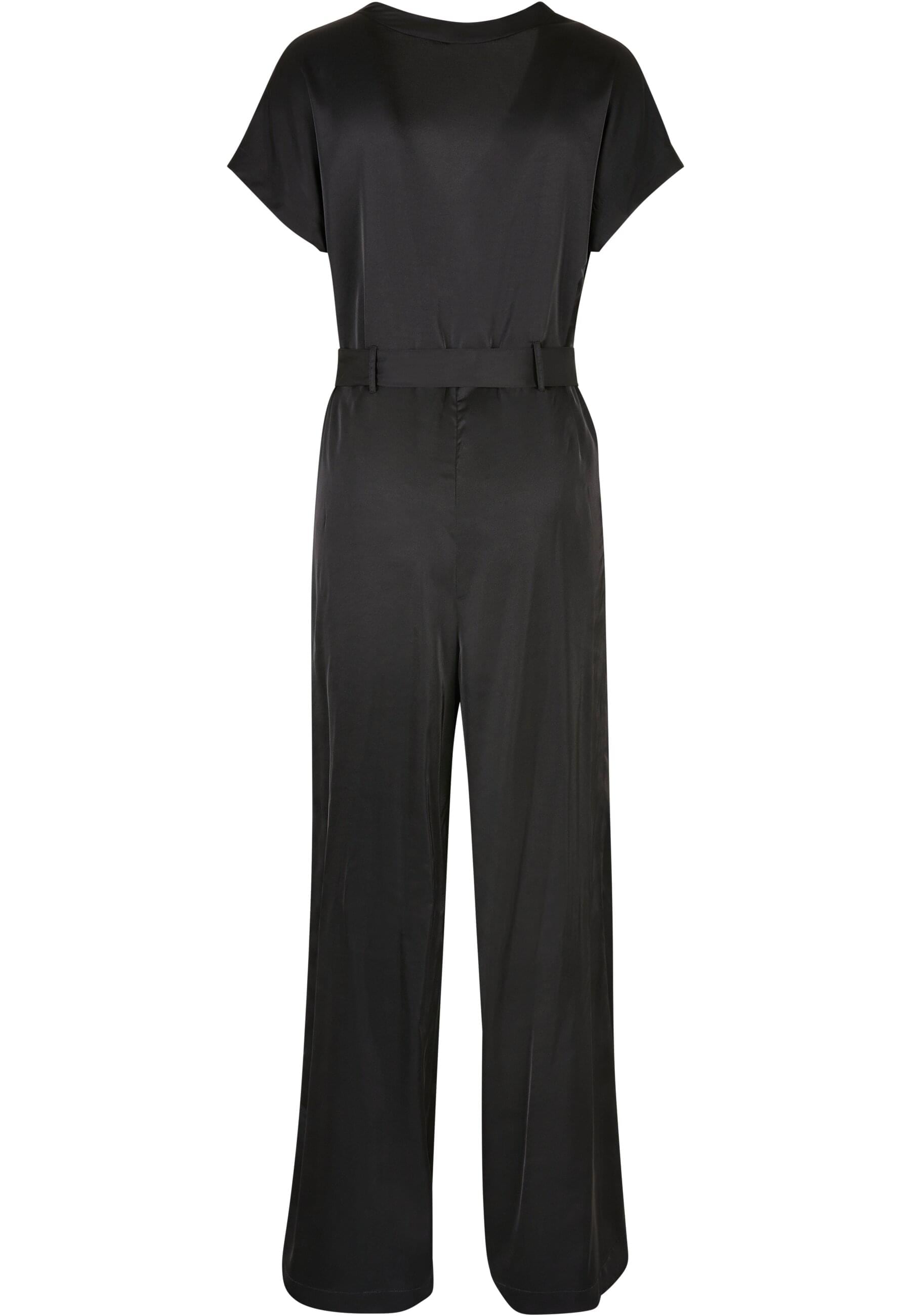 URBAN CLASSICS Jumpsuit »Urban Classics Damen Ladies Satin Wide Leg Belt Jumpsuit« 1 Stk.