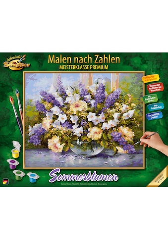 Malen nach Zahlen »Meisterklasse Premium - Sommerblumen«