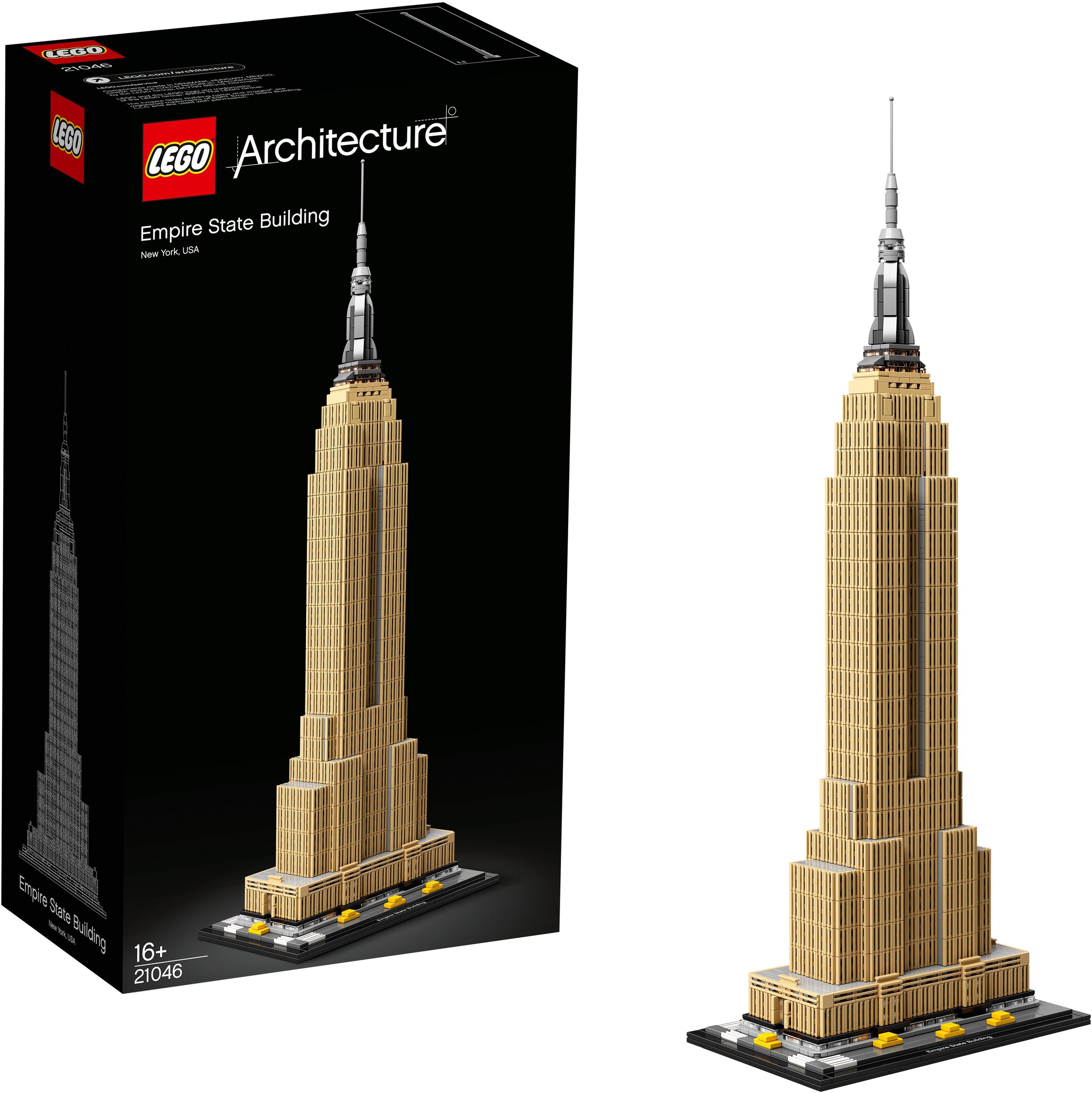 Lego Konstruktionsspielsteine Empire State Building 21046 Lego Architecture 1767 St Made In Europe Quelle De