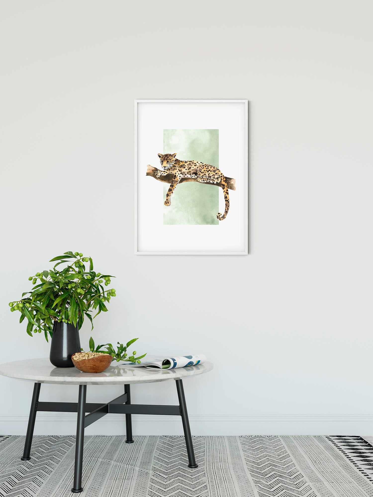 Komar Bild »Lazy Leopard«, Natur, (1 St.), Wandbild zur Dekoration - ohne Rahmen