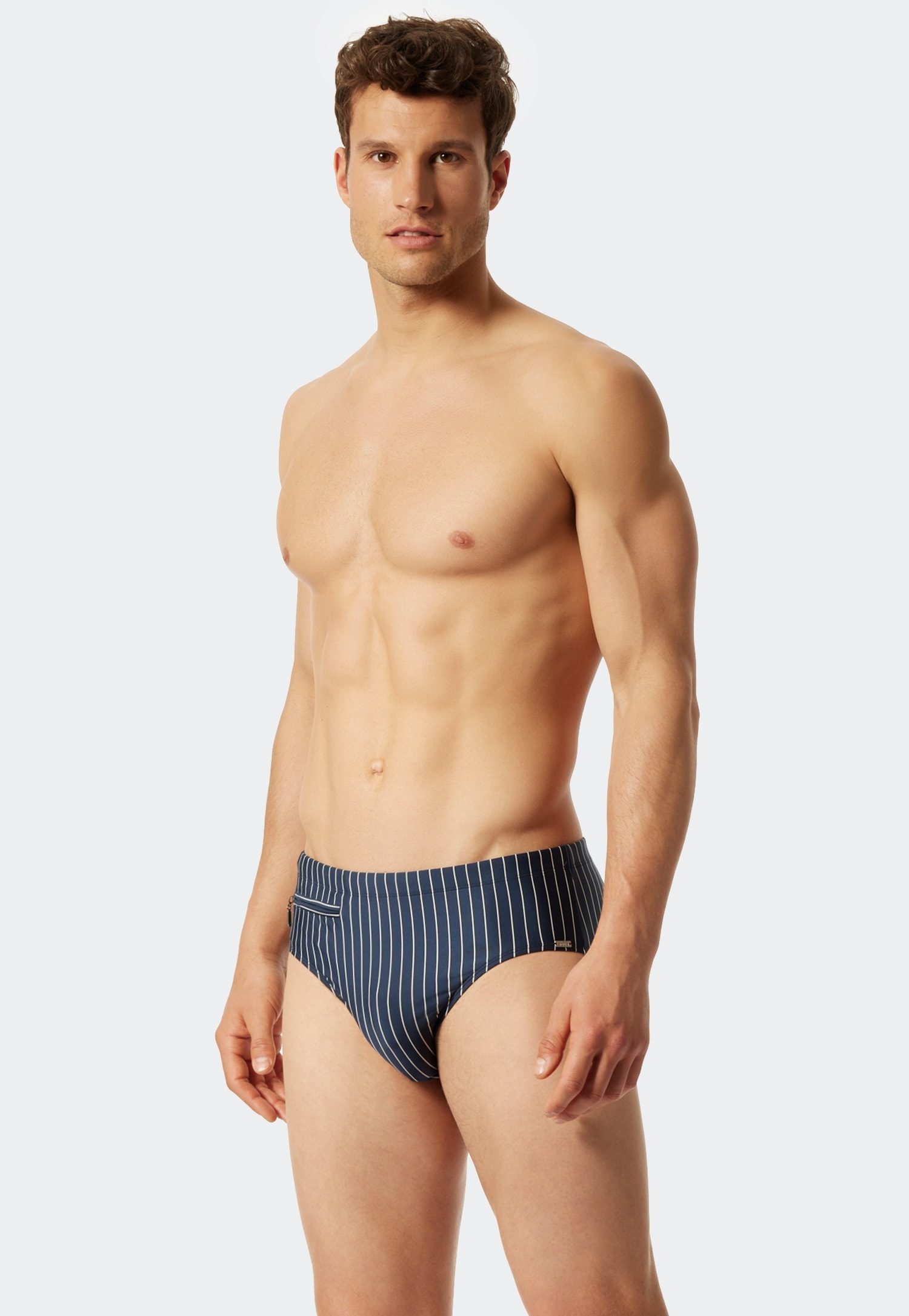 Schiesser Badeslip »"Nautical Casual"«, mit weißen Streifen