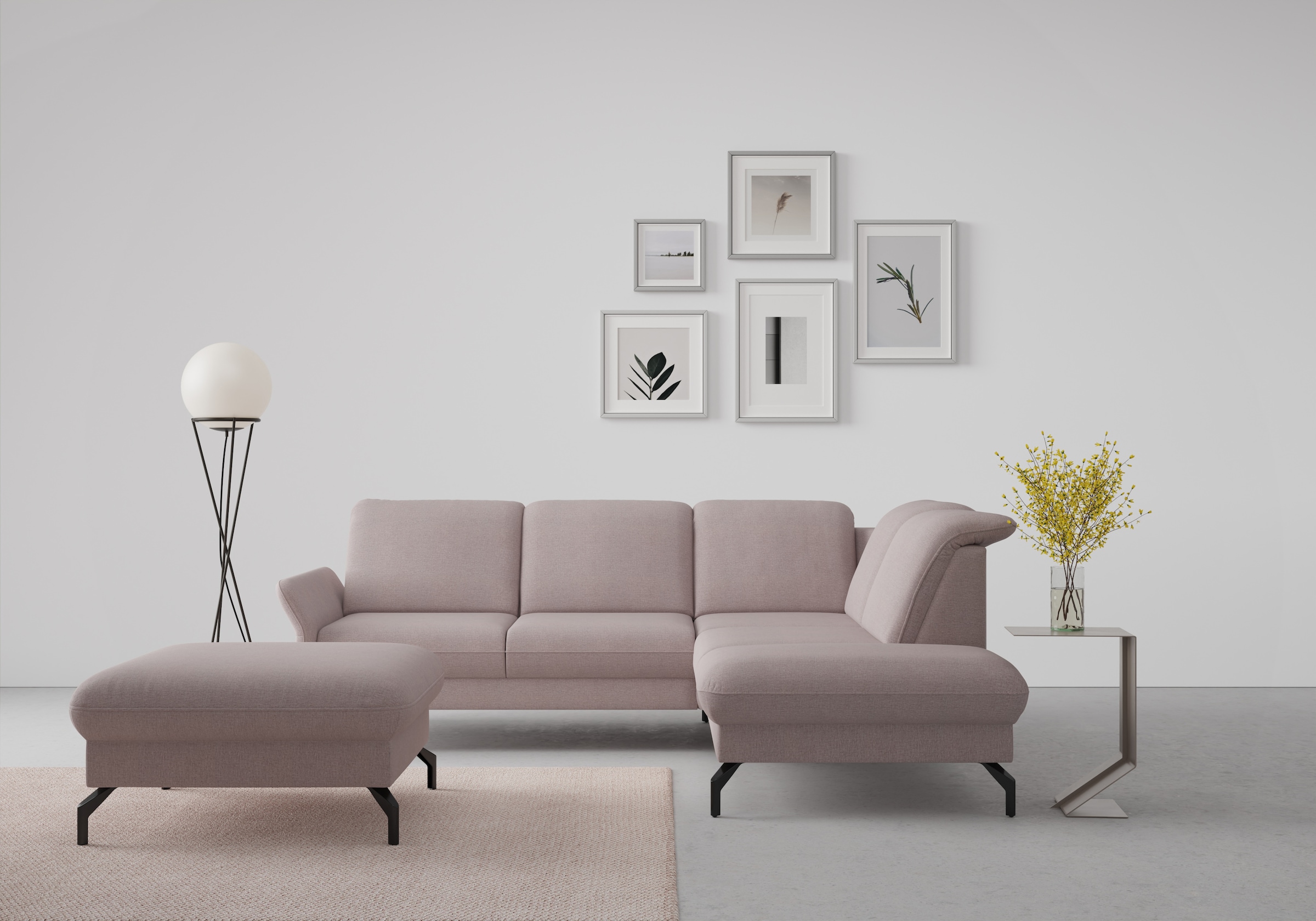 sit&more Ecksofa "Fashion L-Form", wahlweise mit Kopfteilverstellung und Vo günstig online kaufen