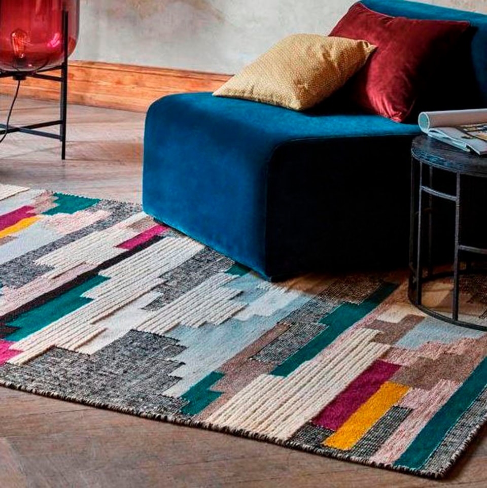 Esprit Wollteppich »Natham Kelim ESP-6012«, rechteckig, 8 mm Höhe, reine Wolle, Wohnzimmer
