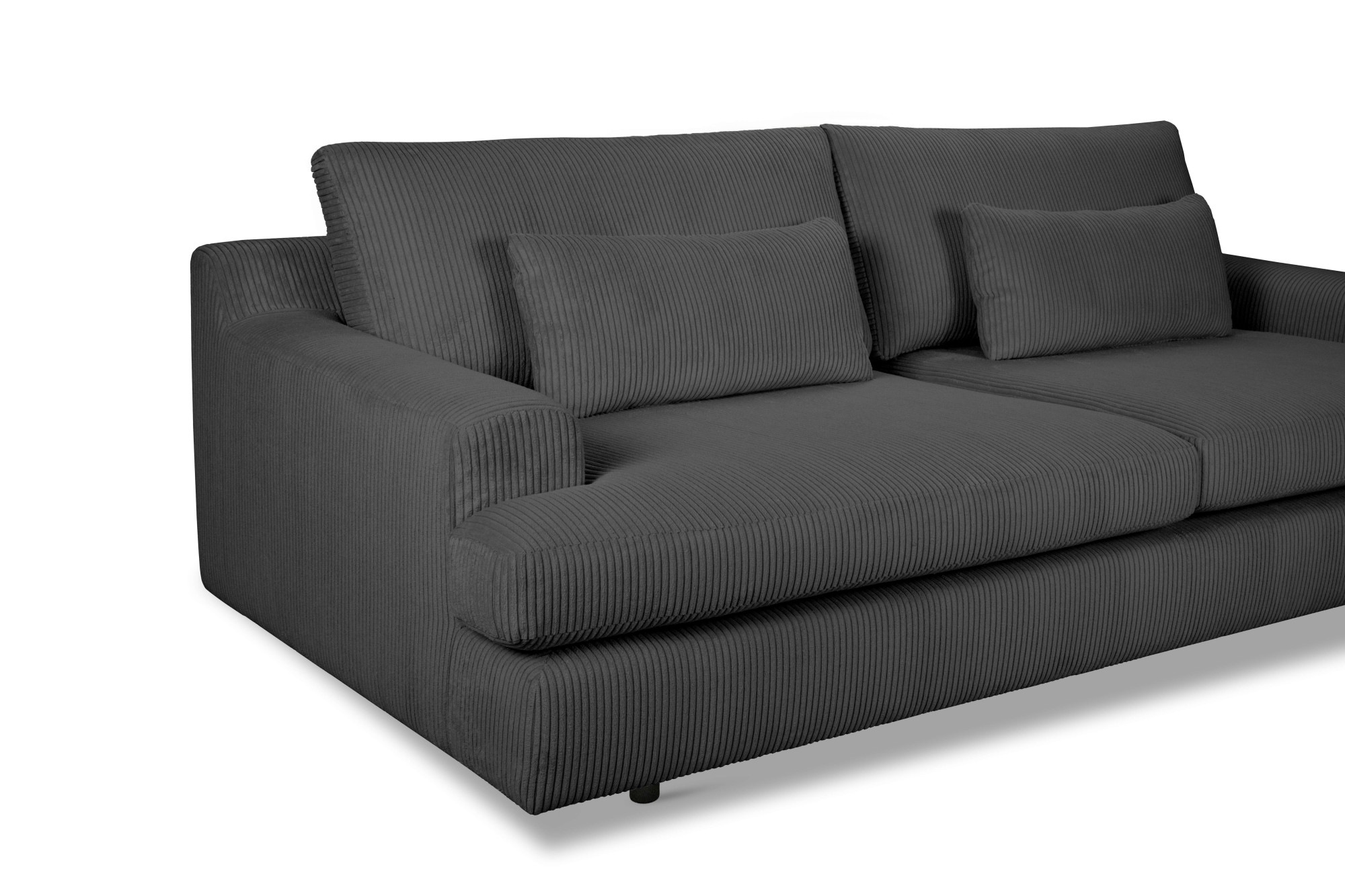 Home affaire Big-Sofa »Evelle 3 Sitzer Maxi«, 237 cm, tiefe Sitzfläche, Lounge-Sitzkomfort, Struktur, Breitcord