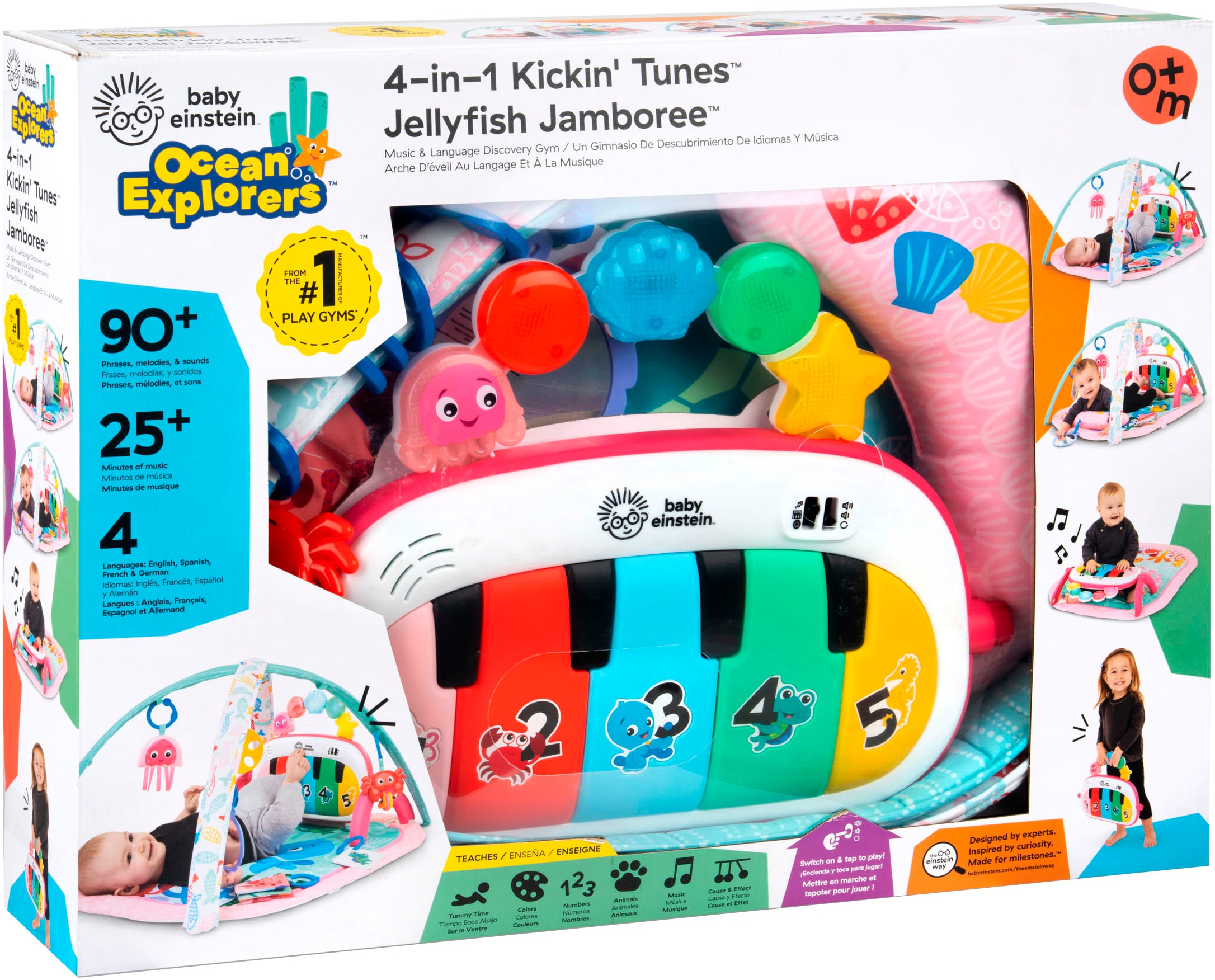Baby Einstein Spielbogen »4-in-1 Kickin’ Tunes Jellyfish Jamboree Music & Language Discovery Gym«, mit Soundeffekt