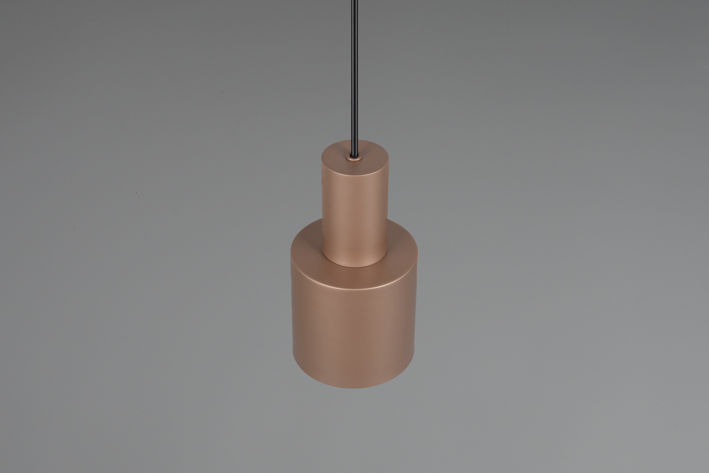 TRIO Leuchten Pendelleuchte »AGUDO, Hängelampe 1-flammig, exkl 1xE27 max 10W, höhenverstellbar«, 1 flammig, Leuchtmittel E27 | Leuchtmittel wechselbar, Hängelampe Ø 12cm, bis max 150cm Abhängung, Küche Esszimmer Wohnzimmer