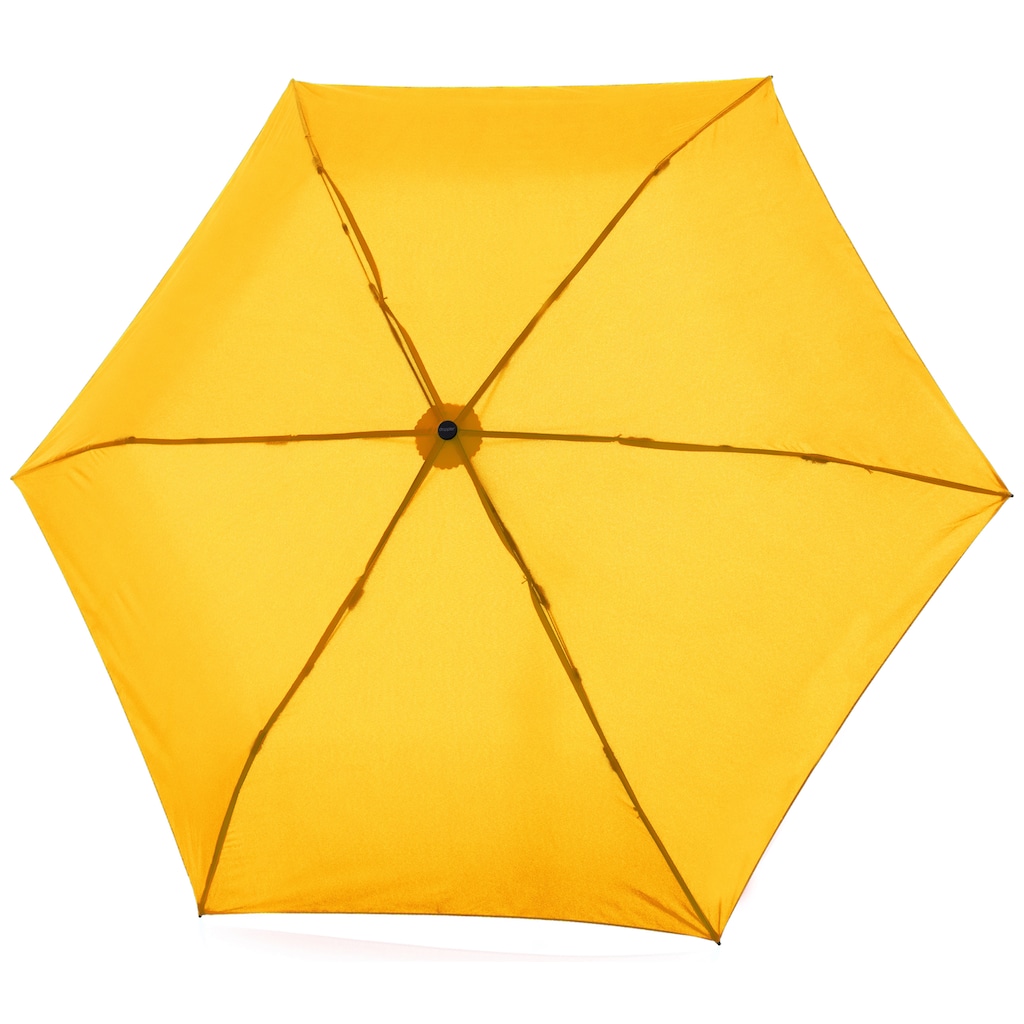 doppler® Taschenregenschirm »Zero 99 flat uni Shiny Yellow«