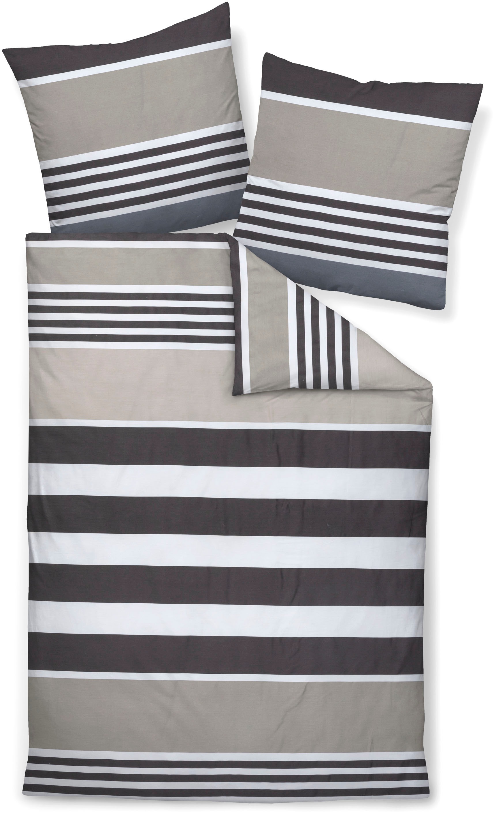 Janine Bettwäsche »Mako-Satin87108 07«, mit Reissverschluss günstig online kaufen
