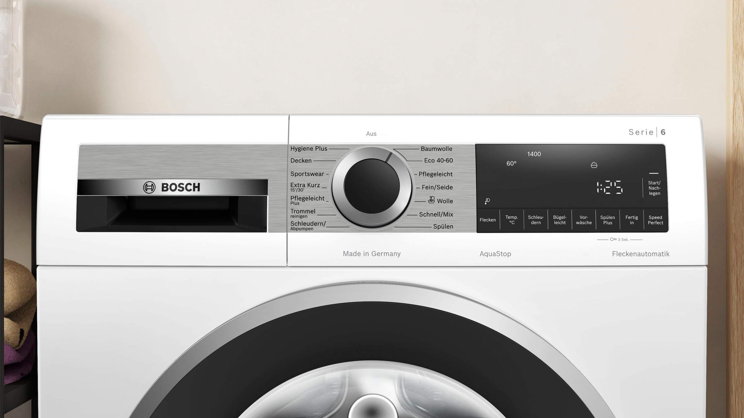 BOSCH Waschmaschine Serie 6 »WGG244140«, 9 kg, 1400 U/min günstig online kaufen