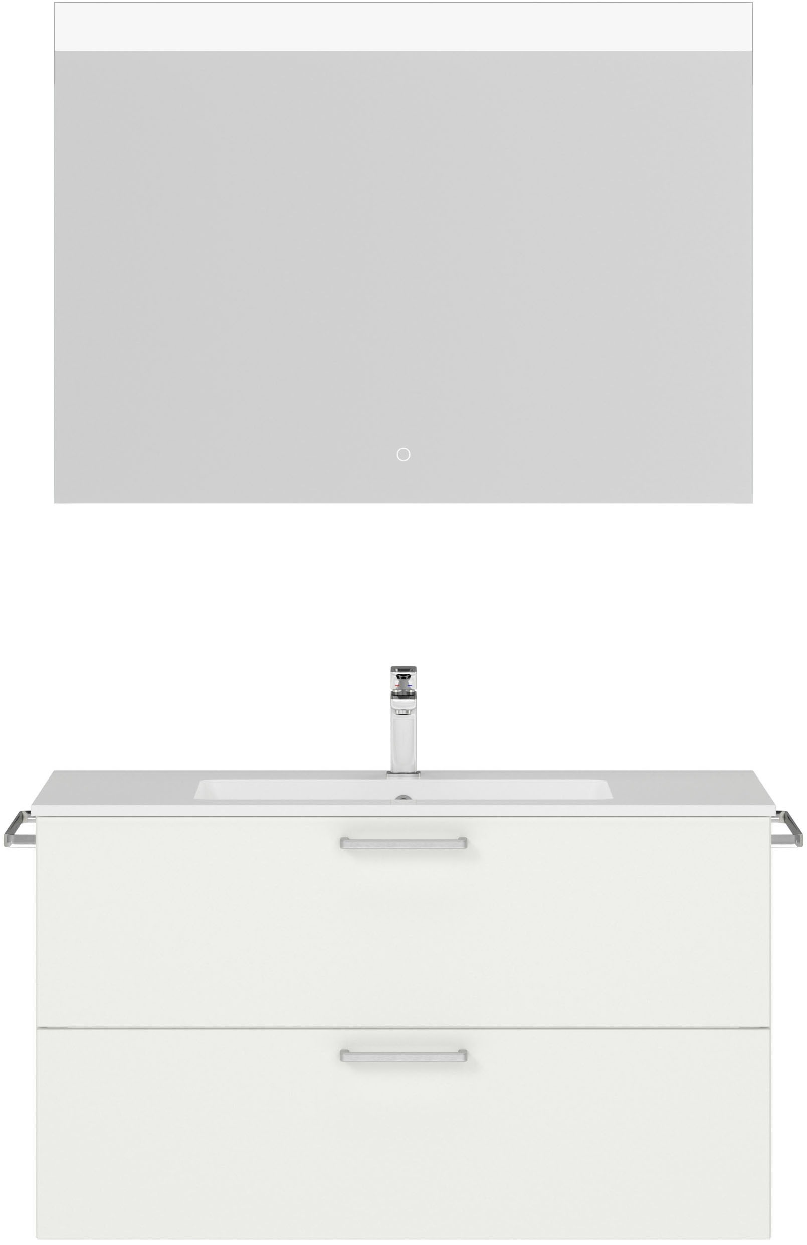 nobilia® Badmöbel-Set »Tolvina«, (2 St., vormontiert, mit Soft-Close), inkl günstig online kaufen