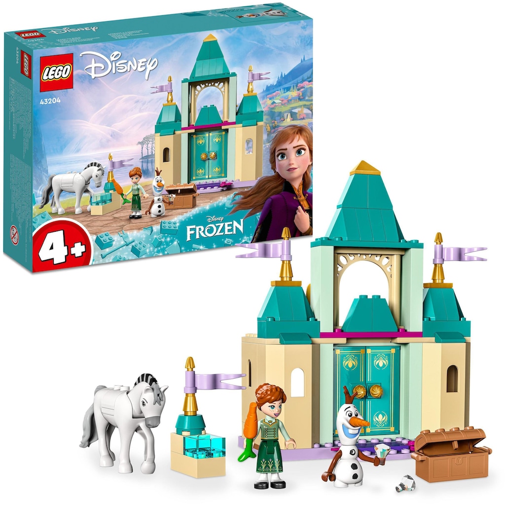 LEGO® Konstruktionsspielsteine »Annas und Olafs Spielspaß im Schloss (43204), LEGO® Disney Princess«, (108 St.)